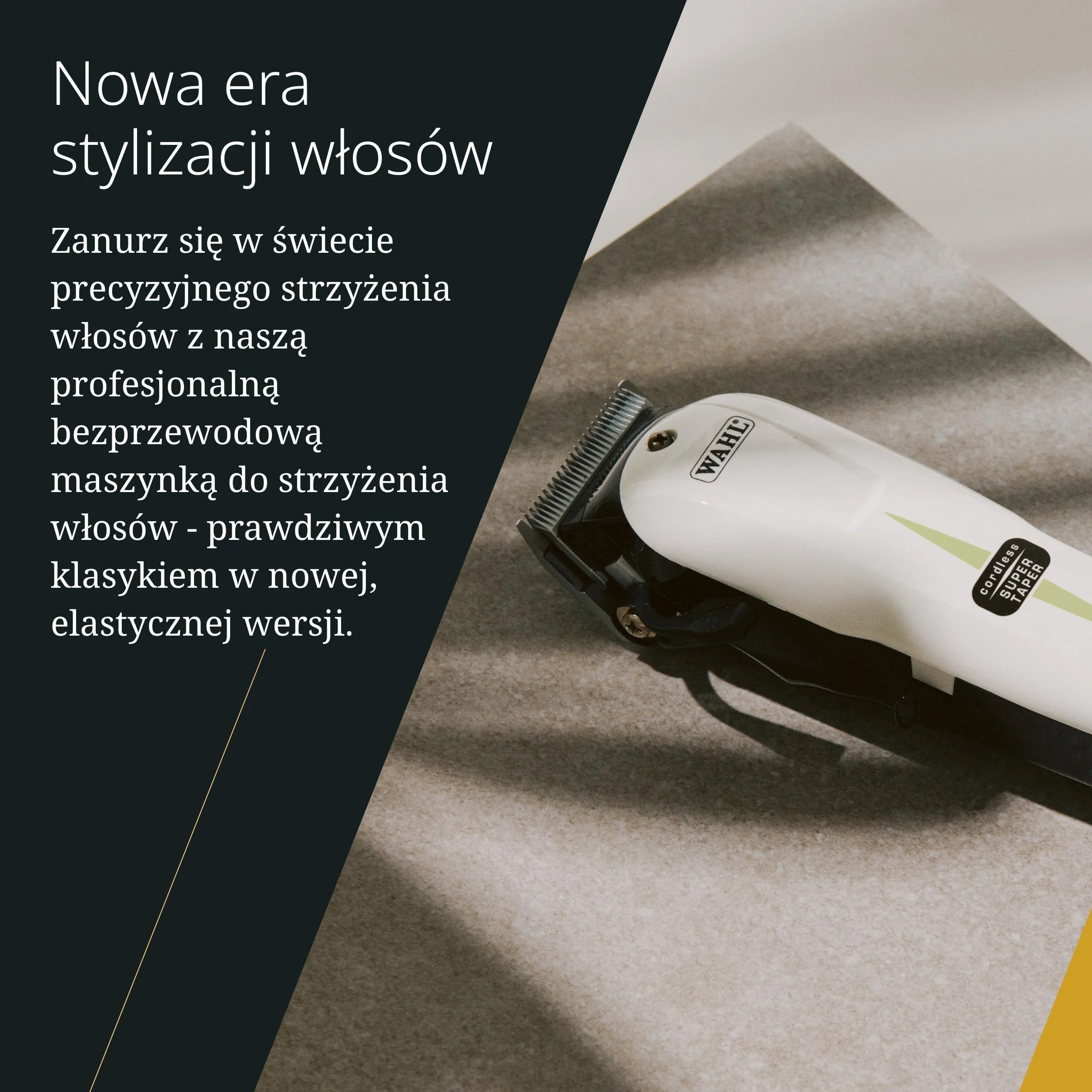 Wahl Cordless Super Taper - Professional Mains Hair Clipper - do usuwania masowego i zwężania się, czarno -białe