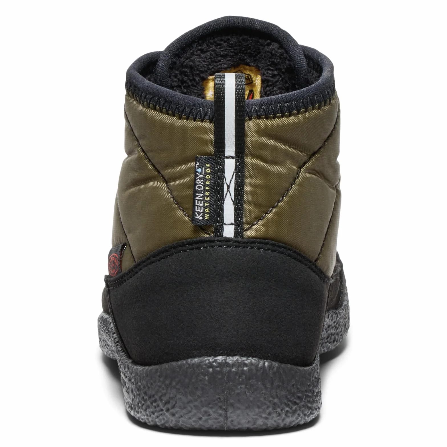 KEEN Unisex dziecięce buty Howser 2 Chukka wodoodporne buty, Ciemny oliwkowy złoty płomień, 37 EU