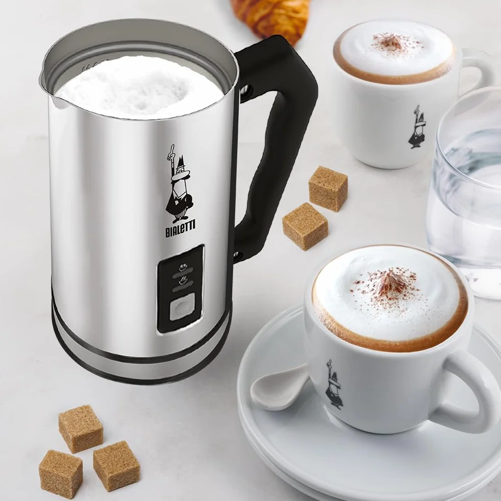 Bialetti Spieniacz do Mleka, Srebrny/Czarny, 1 L