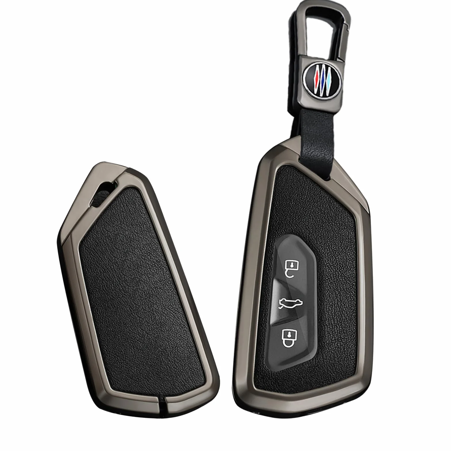 ontto Etui na kluczyki samochodowe, pasuje do Skoda Octavia A8 MK8, Seat, Leon, FR, MK4, Cupra, Formentor, do VW Golf 8 ID.6, etui na klucze, metalowe, z breloczkiem do kluczy