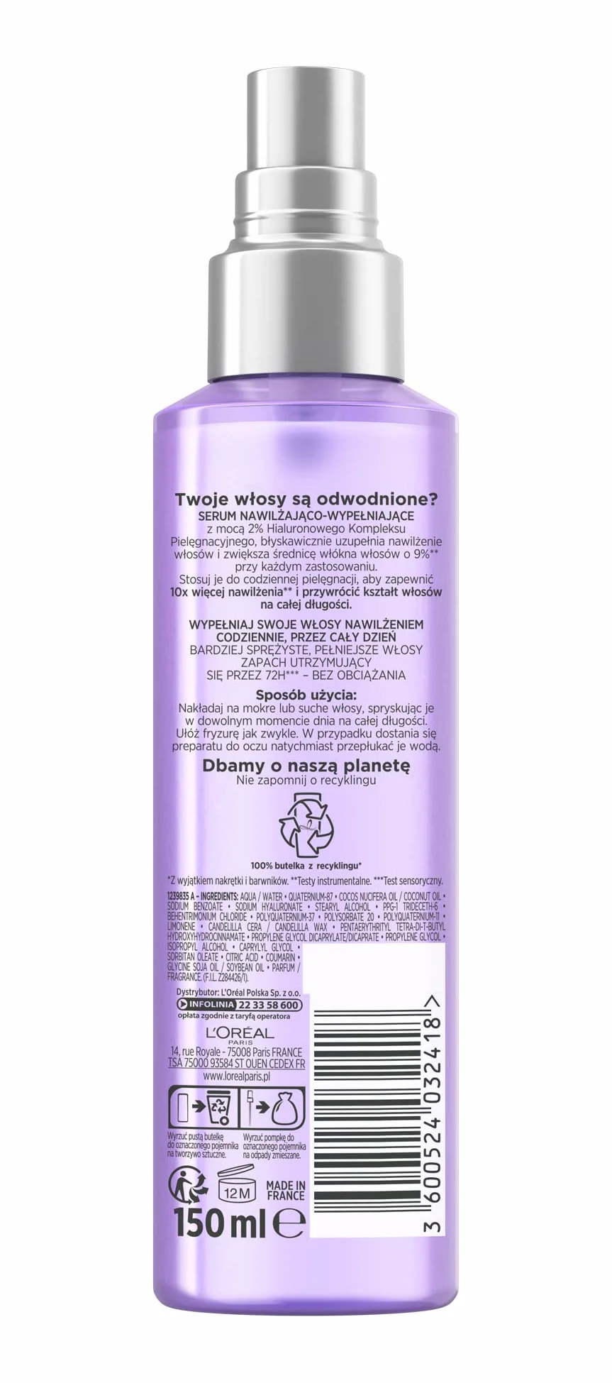 Elseve Hyaluron Plump Serum Nawilżająco-wypełniające 150 ml