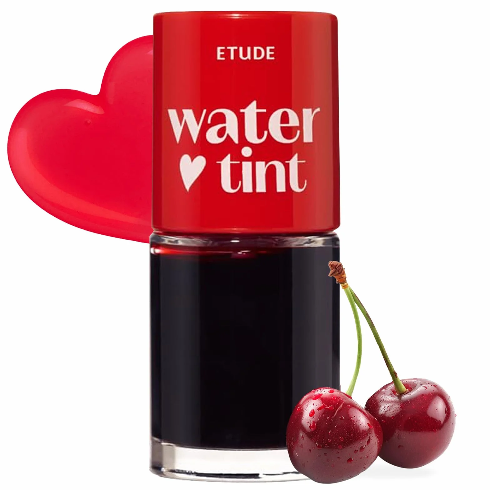 Etude House Dear Darling Water Tint Cherry Ade (21AD) żywa szminka z nawilżającym, nieważkim i nieklejącym wykończeniem, odporna na ścieranie i lekka, K-Beauty