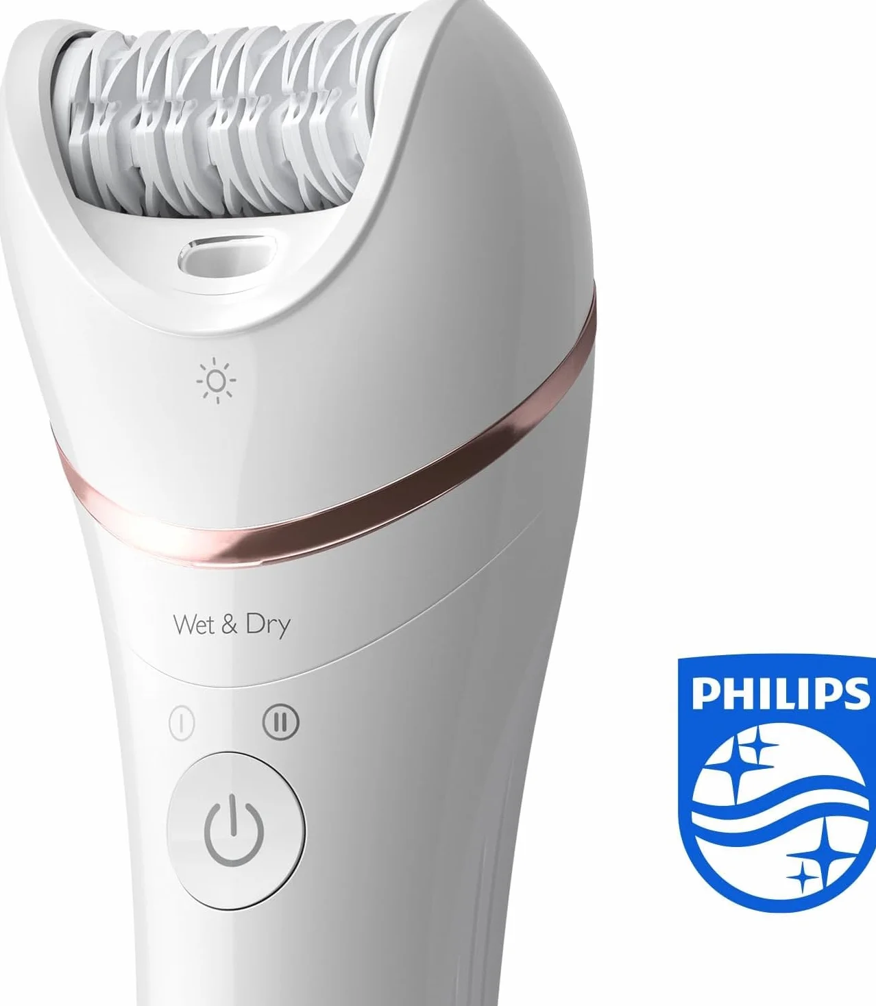 Philips Depilator serii 8000 BRE735/00 bezprzewodowy na mokro i sucho z 8 akcesoriami