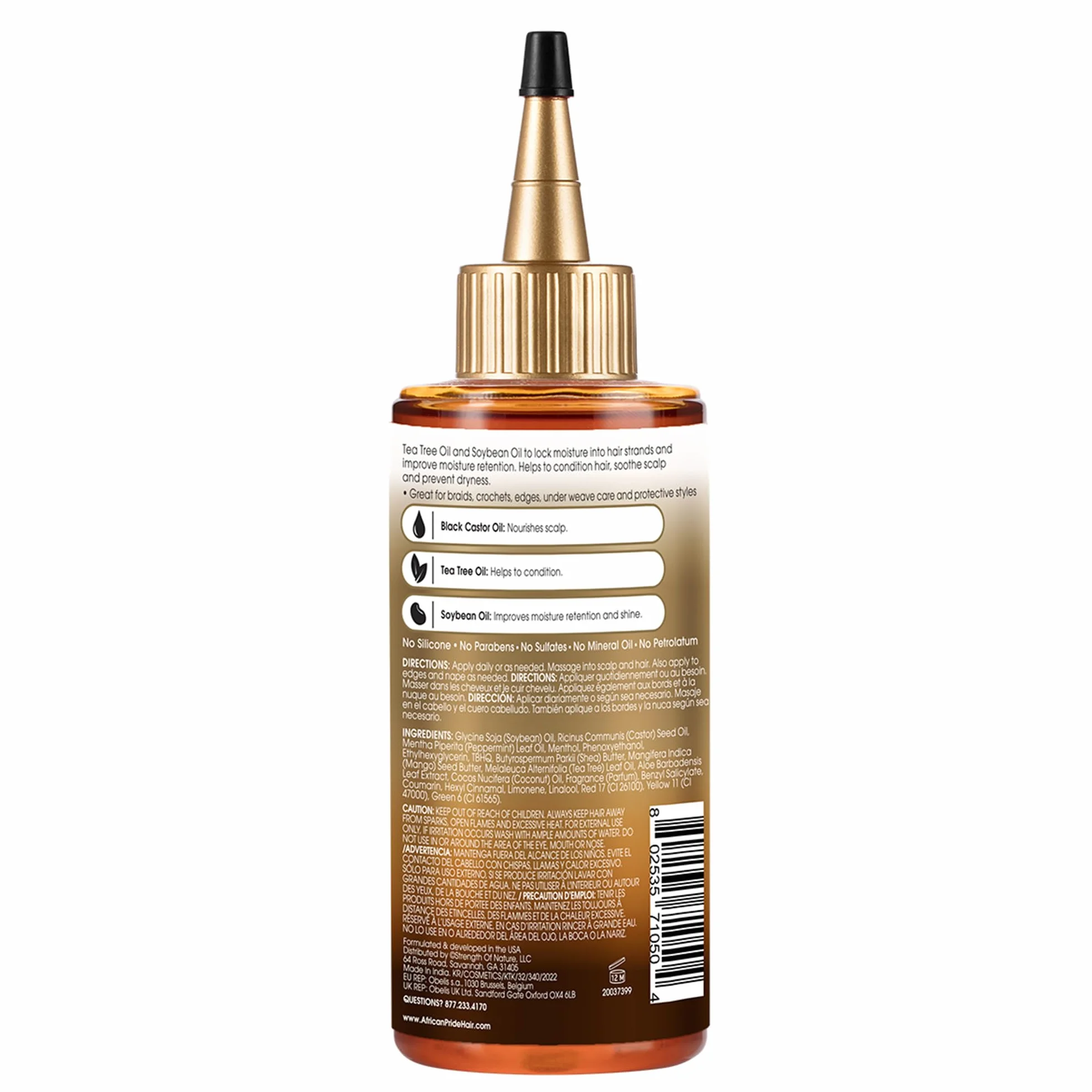 African Pride Black Castor Hair & Scalp Sealing Oil