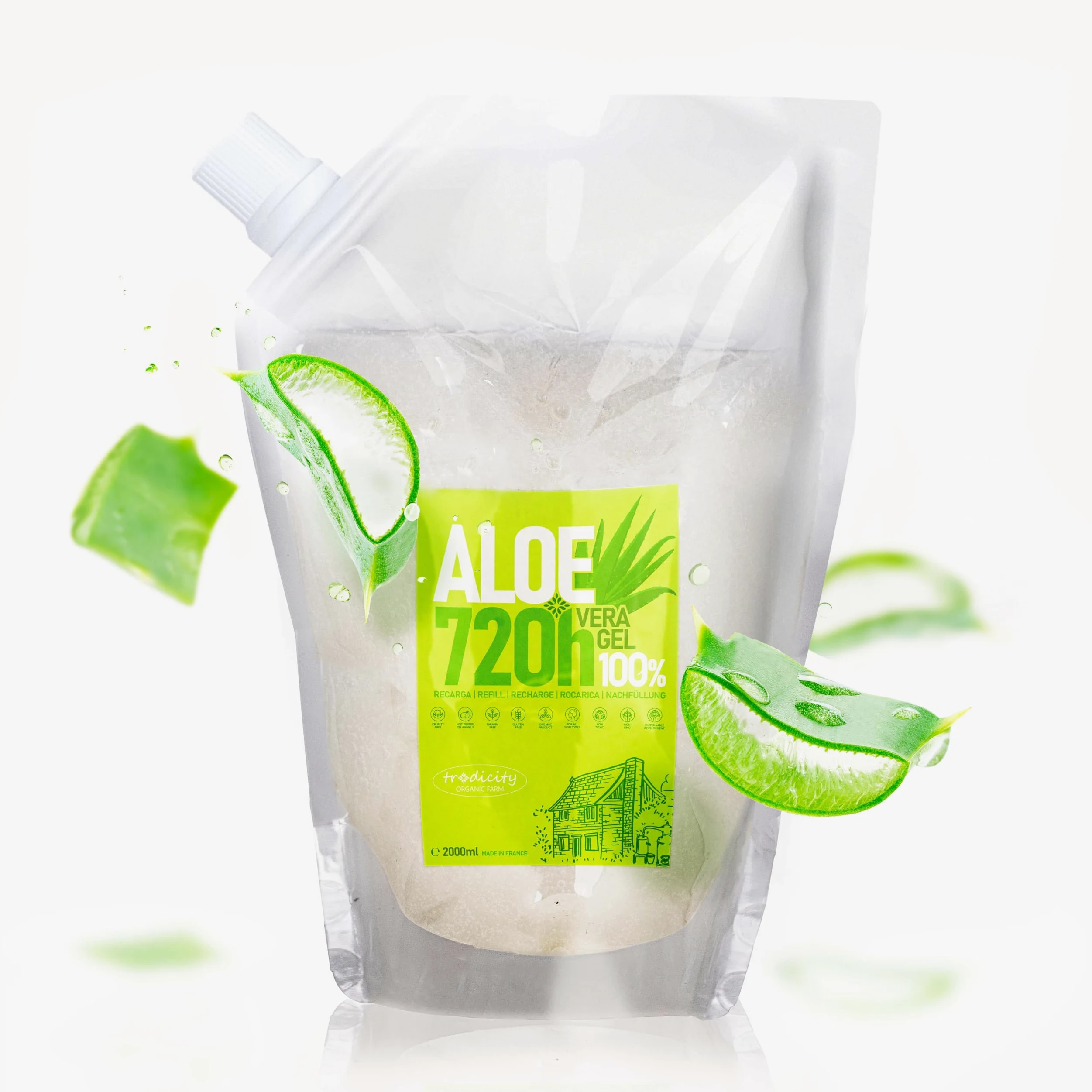 Aloe Vera 720H Nawilżanie Uspokajanie skóry głowy Ochrona 2000 ml