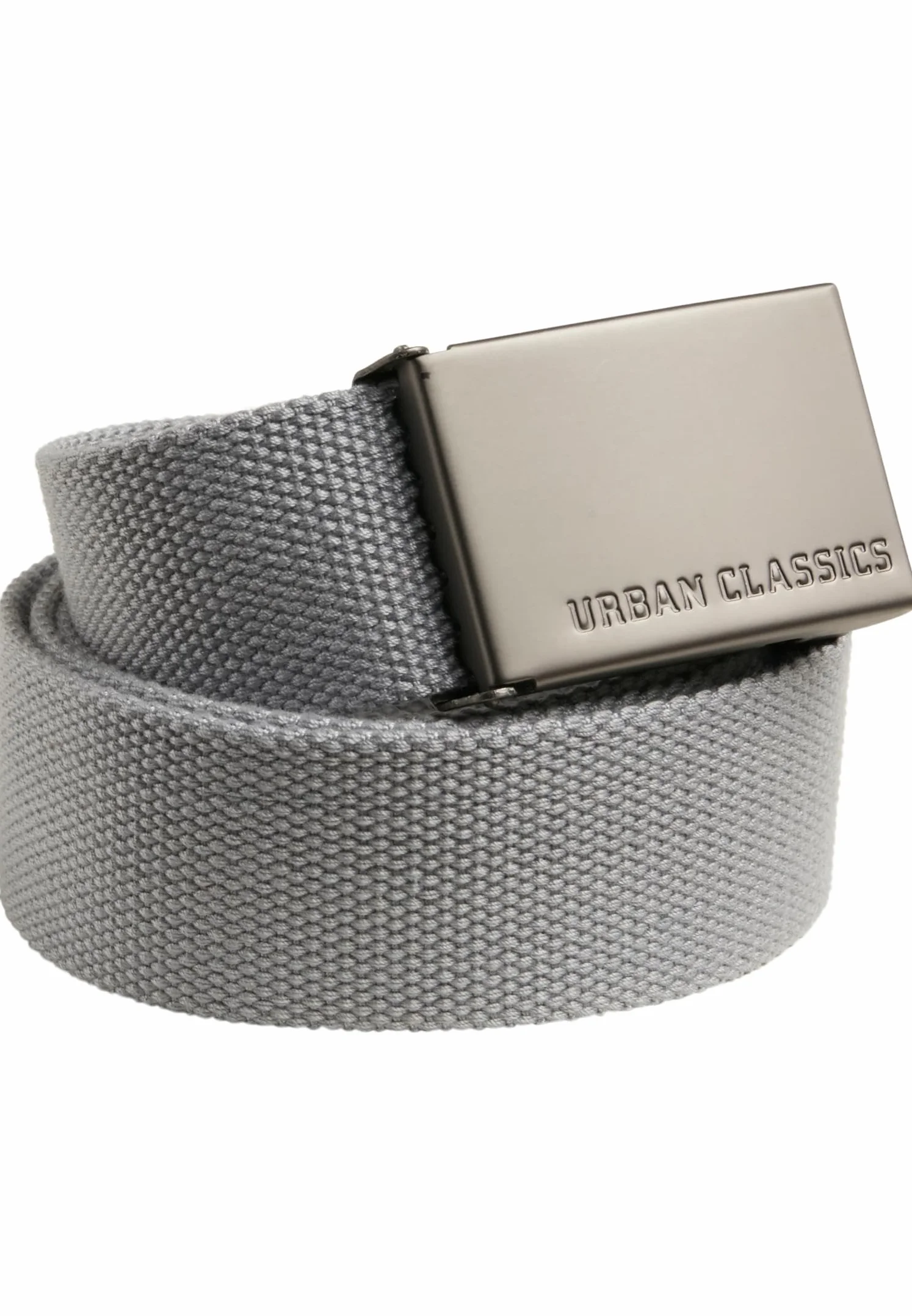 Urban Classics Canvas Belts Pasek Uniseks , Szary , 120