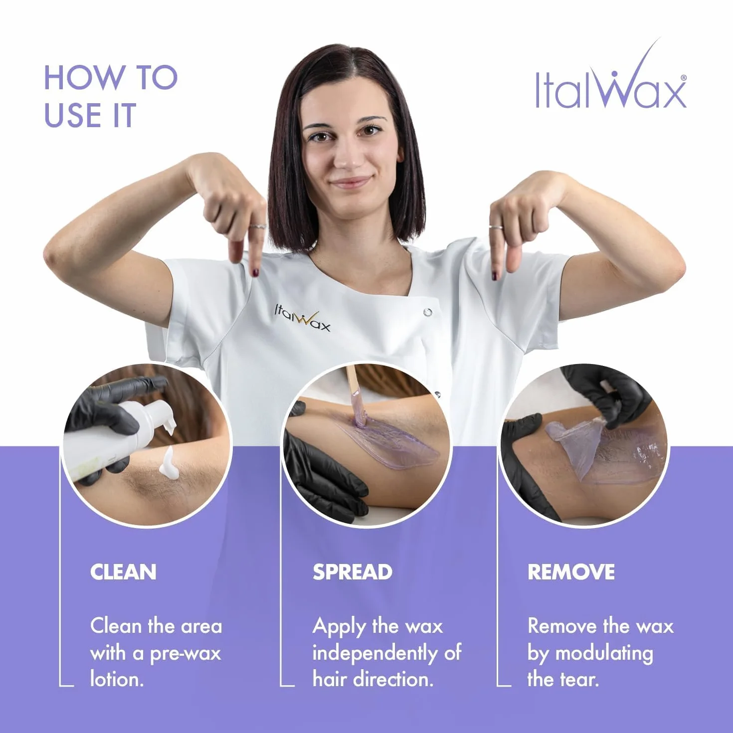 Italwax Top Line Orchid - 750 g - woskowe koraliki do usuwania włosów na gorąco bez pasków - syntetyczna formuła idealna dla skóry wrażliwej - Zalecany do okolic bikini i pod pachami - bezwonny