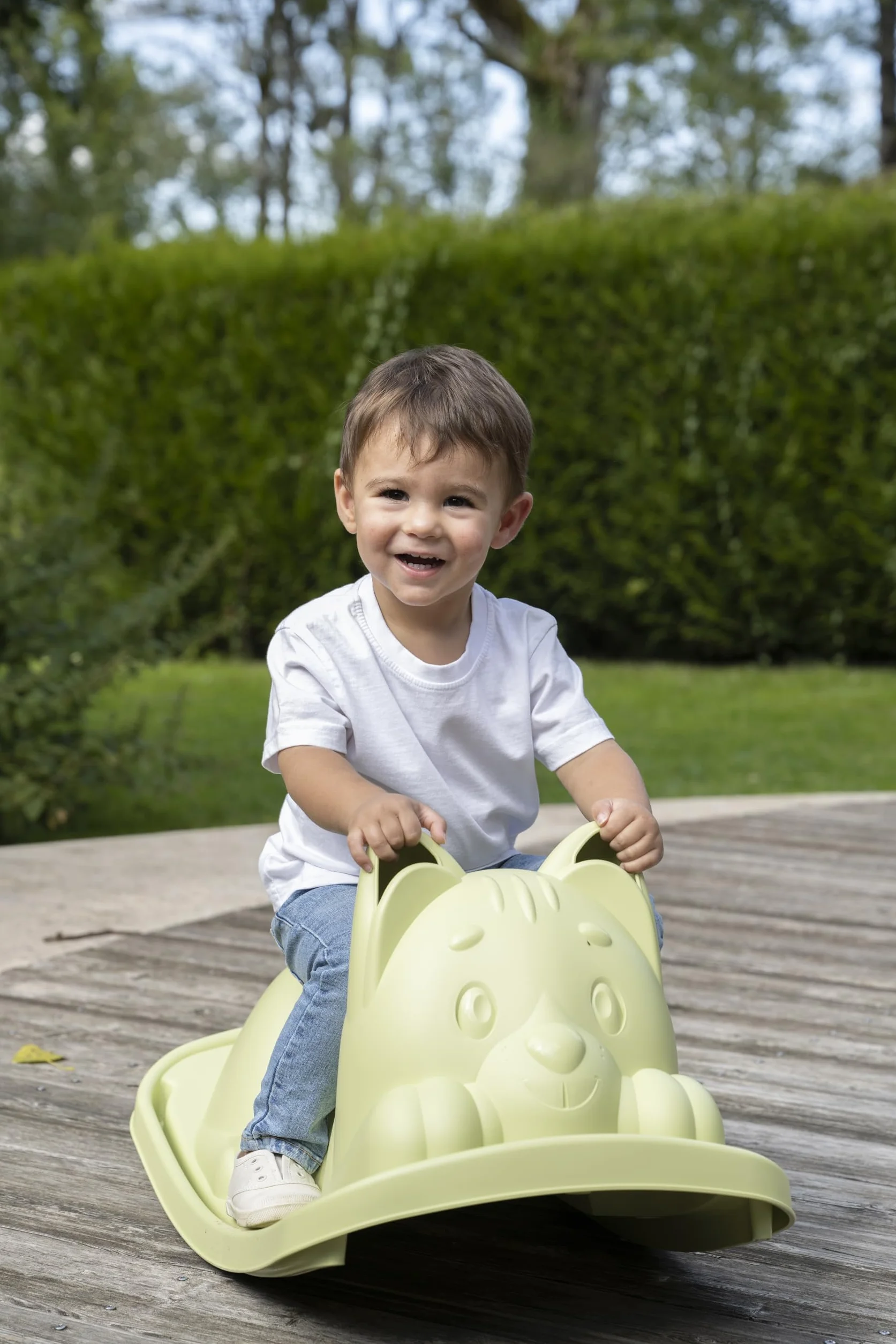 Smoby Life - Zielony bujany fotel dla kota - Ergonomiczne siedzisko - Uchwyty - Materiał z recyklingu - Od 18 miesięcy - Wyprodukowano we Francji