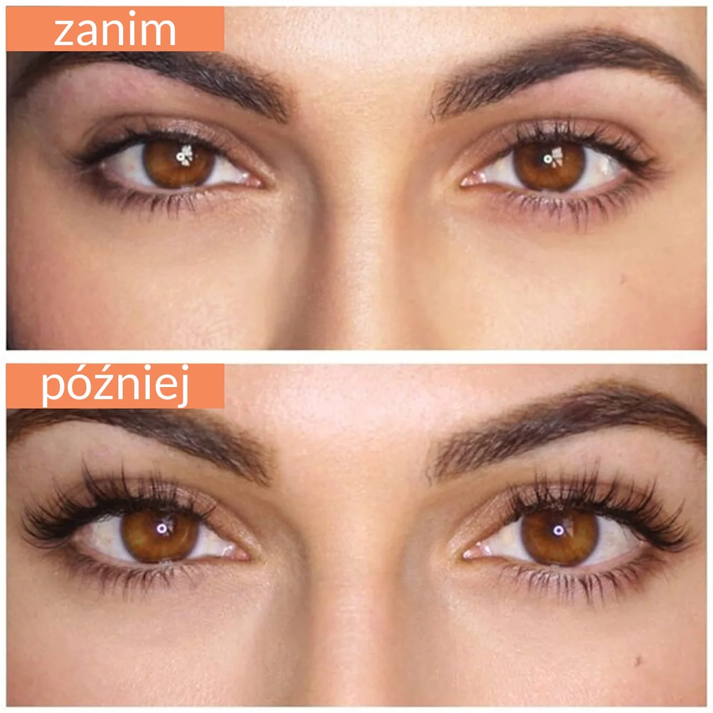 Profesjonalne Serum do Rzęs i Brwi z Biotyną - Wzmacnia, Pogrubia i Przyciemnia Rzęsy - Kuracja 3ml dla Długich i Gęstych Rzęs