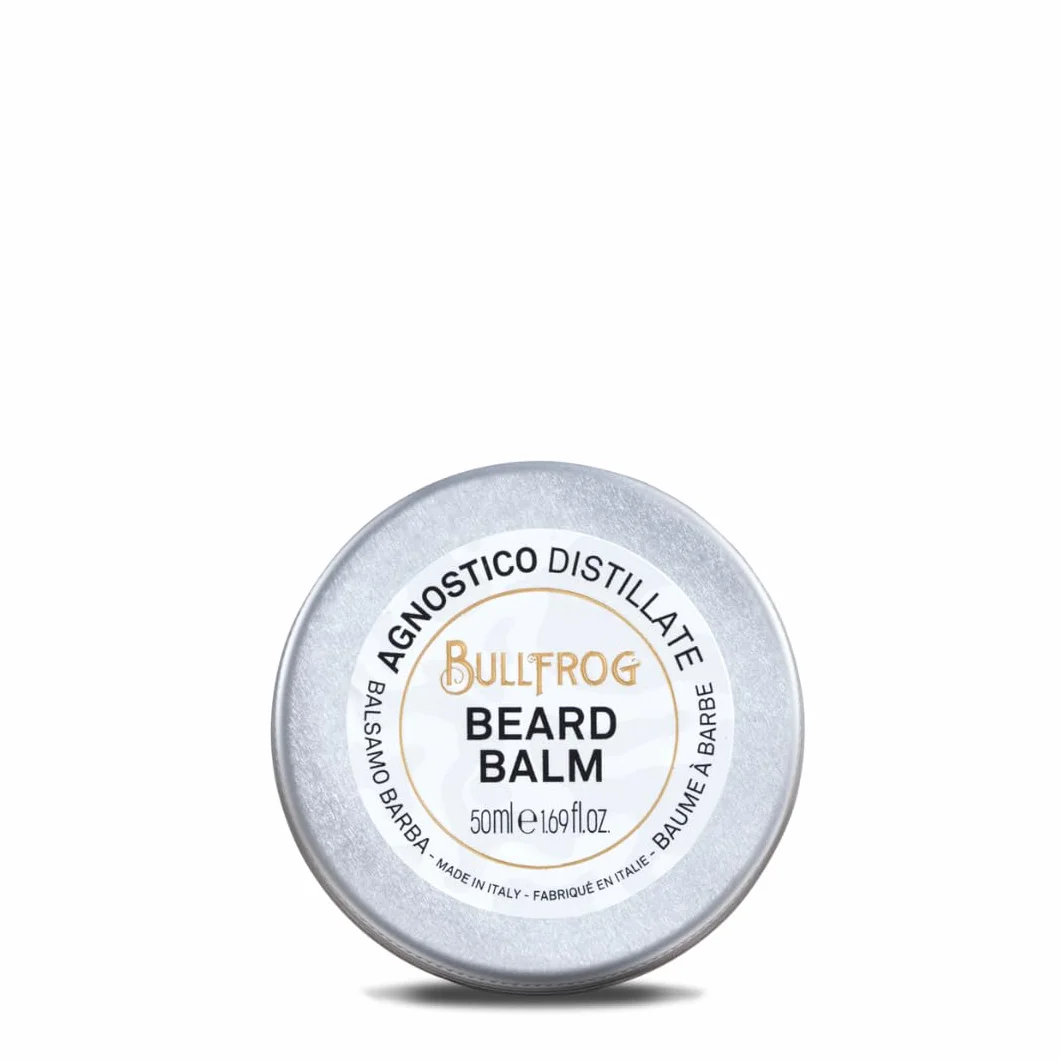 Bullfrog - Agnostyczny balsam do brody, 50 ml, kremowy i odżywczy, wygładza i pielęgnuje brodę, zapewnia błyszczące wykończenie, z nutą anyżu i lukrecji, produkt z Włoch