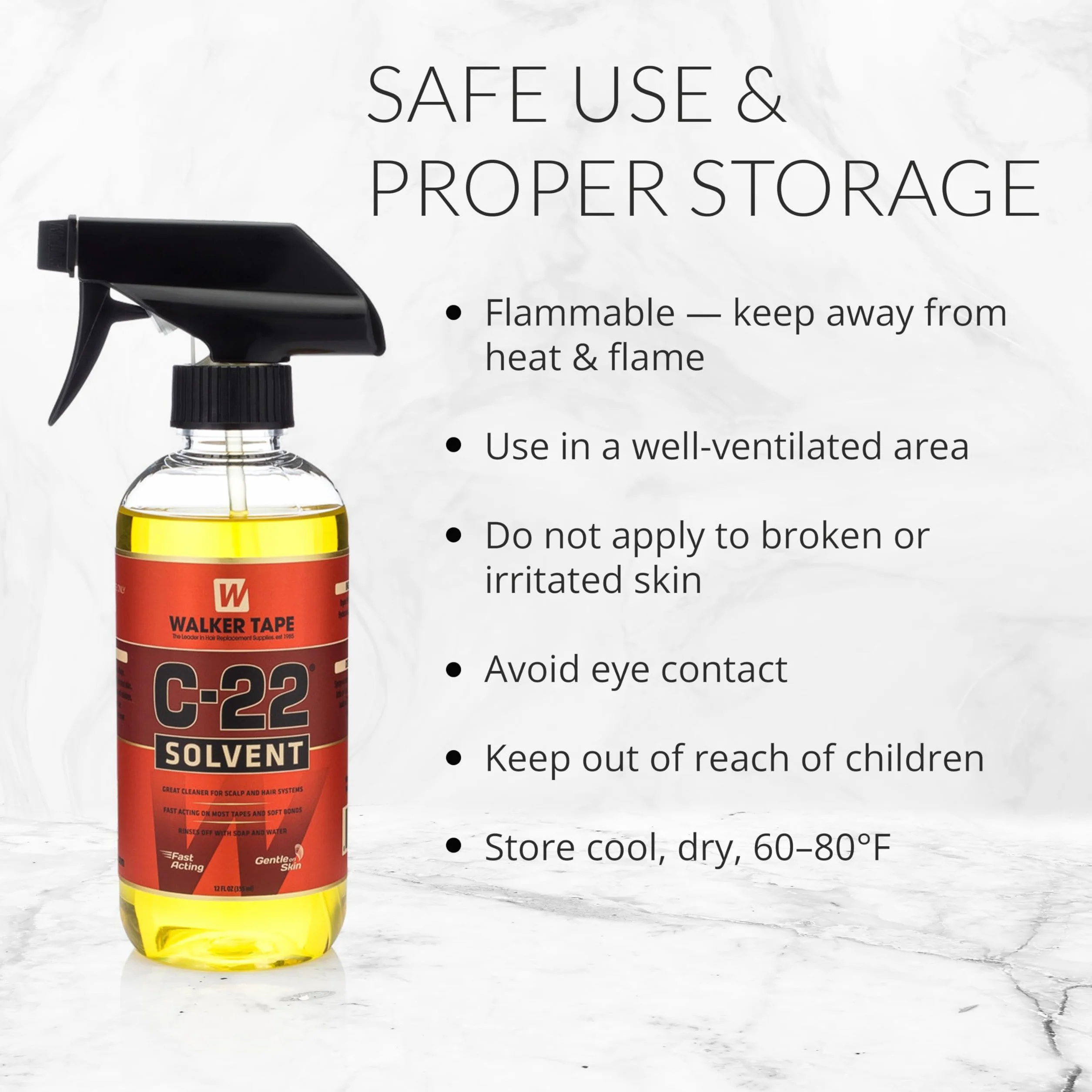 C 22 Adhesive Solvent. Oil baza 12 oz. spray klej do czyszczenia peruki od Walker Tape