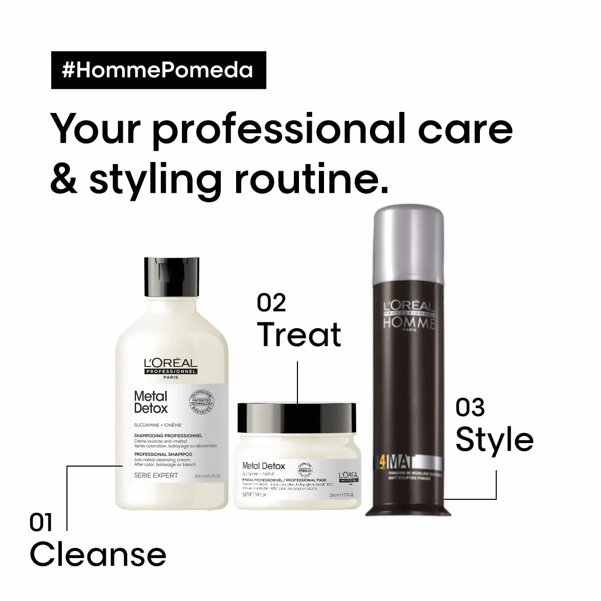 L'Oréal Professionnel Homme Pomada do Włosów, 80 ml