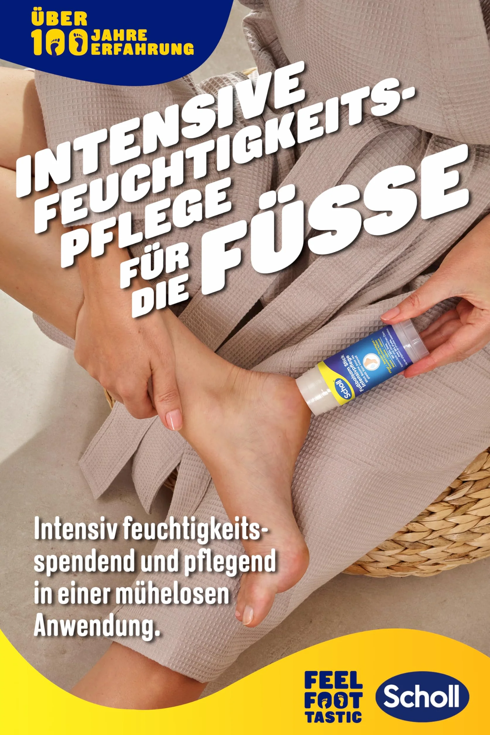 Scholl Intensywnie pielęgnujący balsam do stóp, do naprawy bardzo suchych i popękanych pięt, intensywne nawilżanie dla zdrowych stóp z 25% mocznikiem, solą Epsom i olejkami eterycznymi
