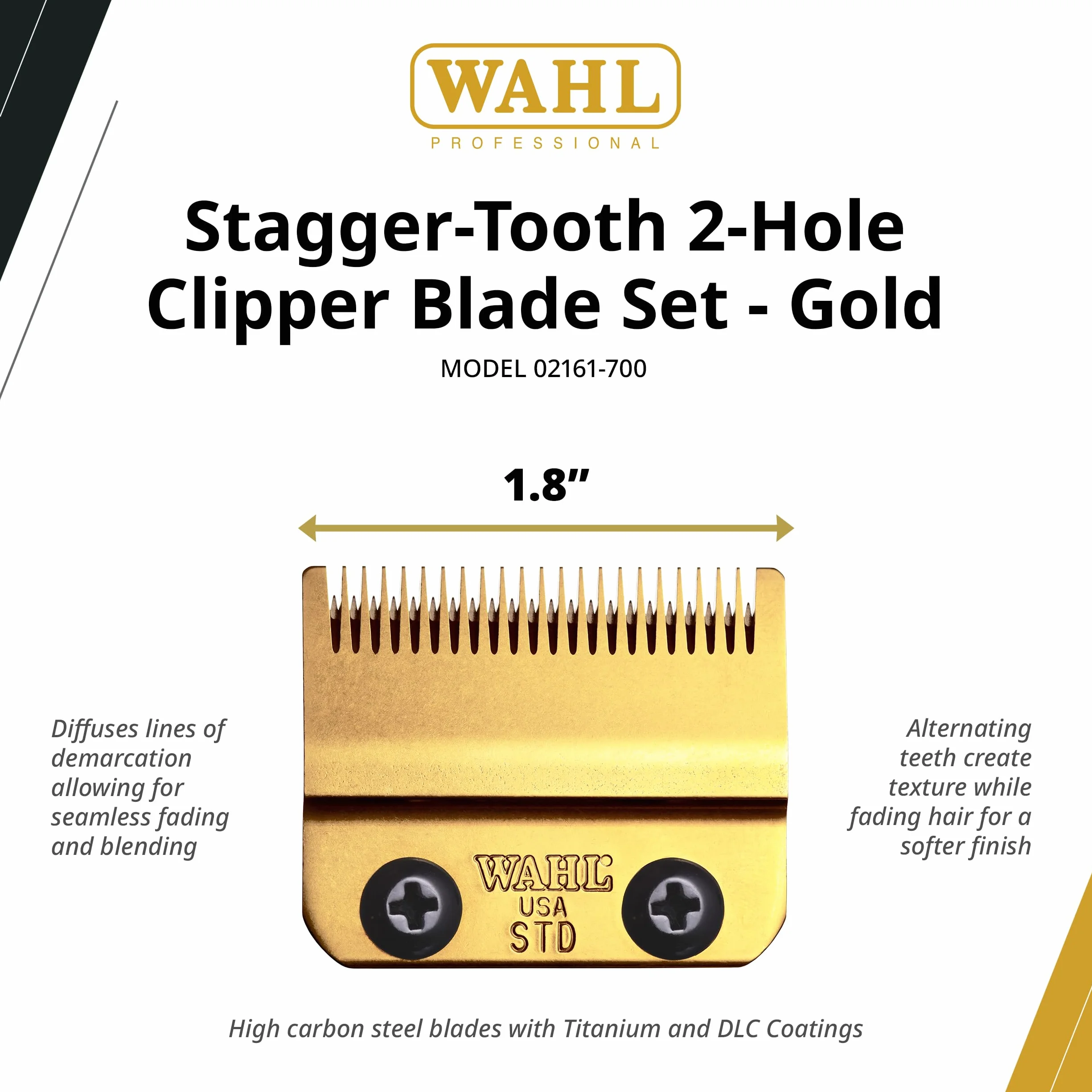 Wahl Professional Magic Clip Bezprzewodowy 2-otworowe Ostrze Stagger-Tooth
