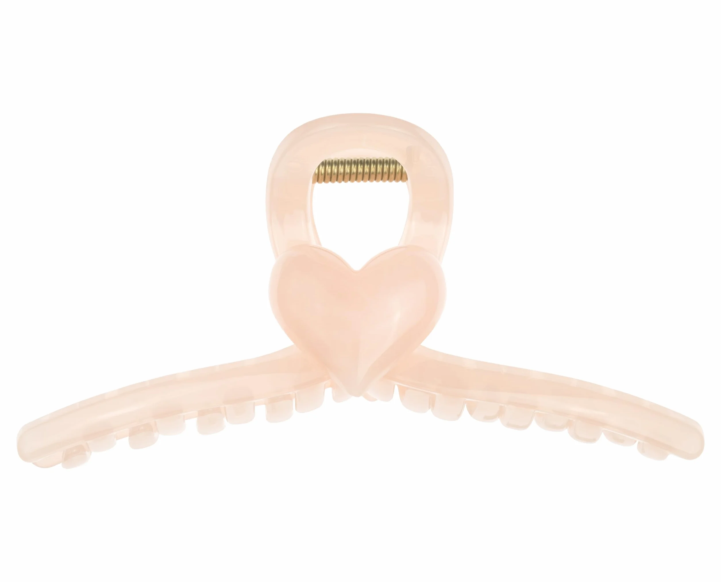 invisibobble Clipstar L Heartbeat (1 sztuka) - duża różowa spinka do włosów z detalami w kształcie serca - dla kobiet, dzieci i dziewcząt - zestaw spinek do włosów do cienkich włosów i zabawnych