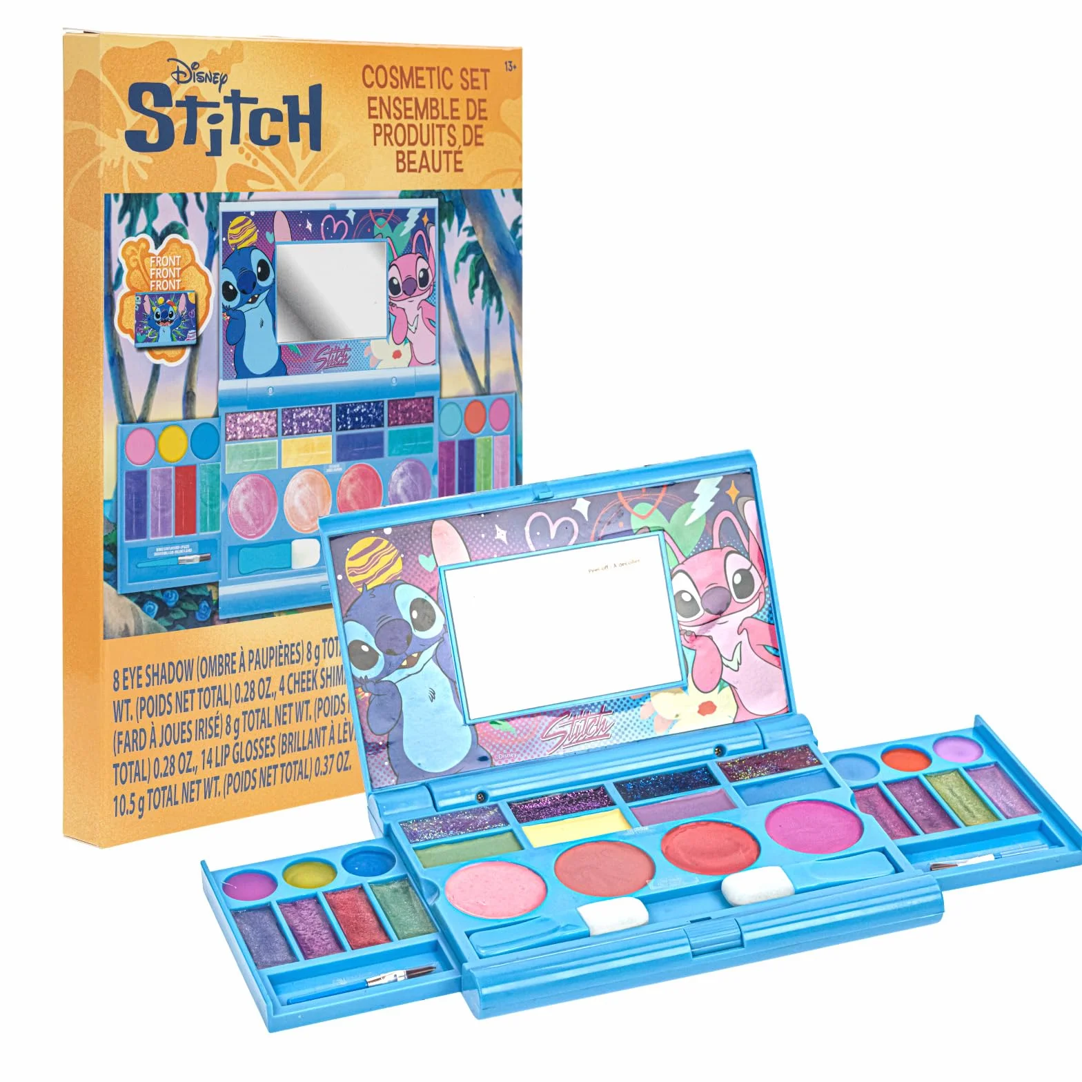 Stitch Zestaw Makijażu Błyszczyk Cienie Pędzle Przenośny