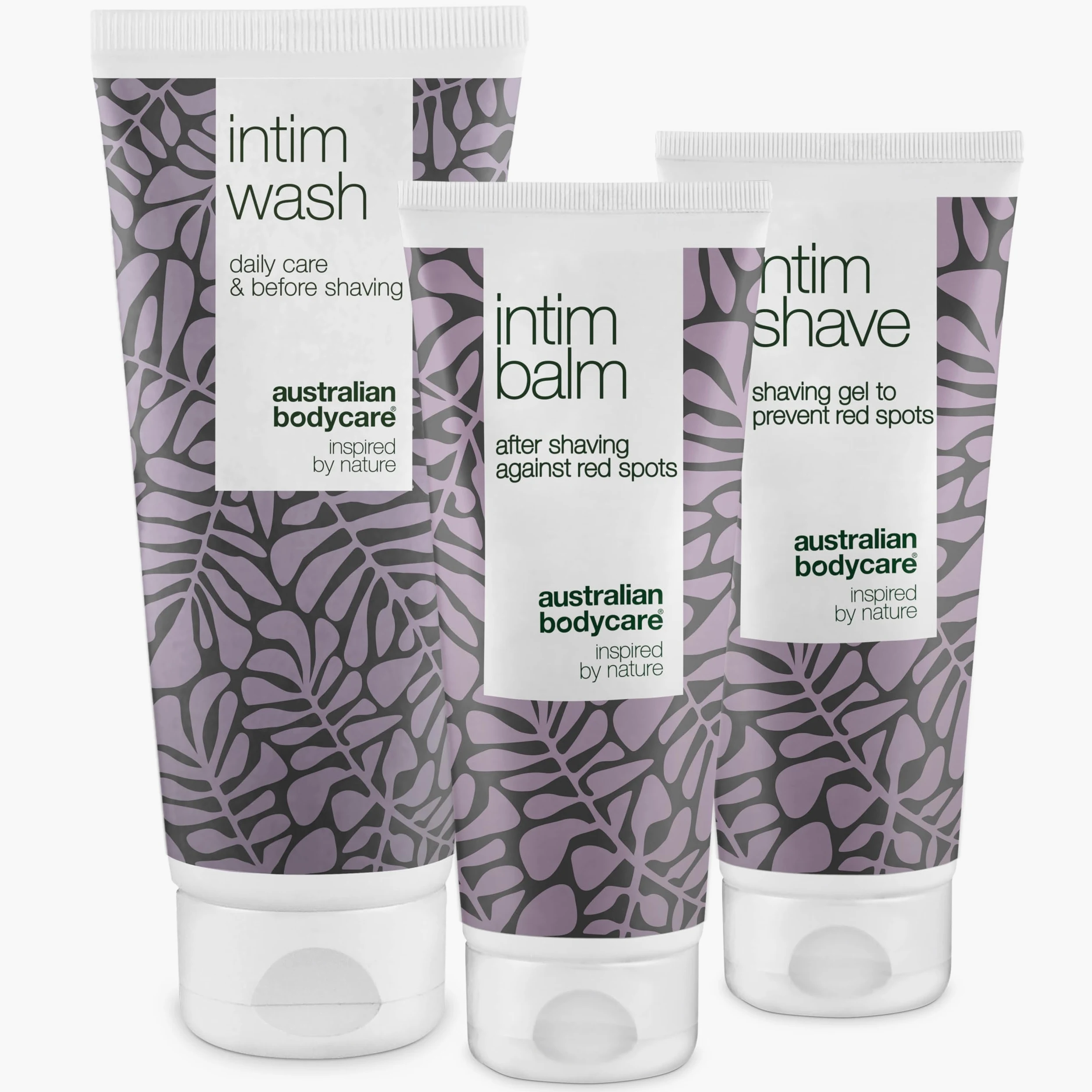 Australian Bodycare Intim Shaving - zestaw | Pozbądź się wyprysków i wrastających włosów po goleniu | Z 100% Olejkiem z Drzewa Herbacianego | Intim Wash 200ml, Intim Shave 100ml, Intim Balm 100ml