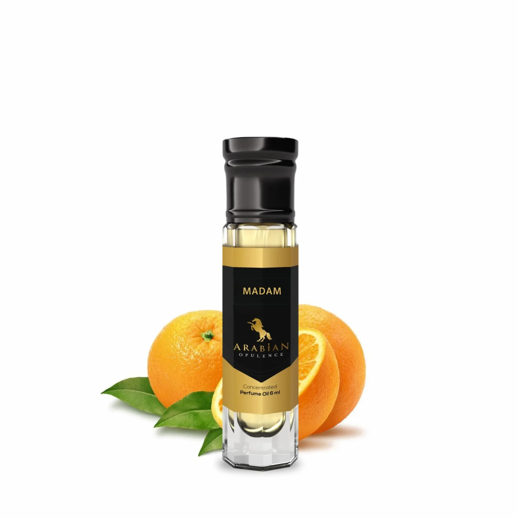 Arabian Opulence FR191 MADAM Roll-on olejek perfumowany, skoncentrowany olejek do ciała, długotrwały perfumy na bazie oleju dla kobiet, rozmiar podróżny, bezalkoholowa miękka butelka na olej