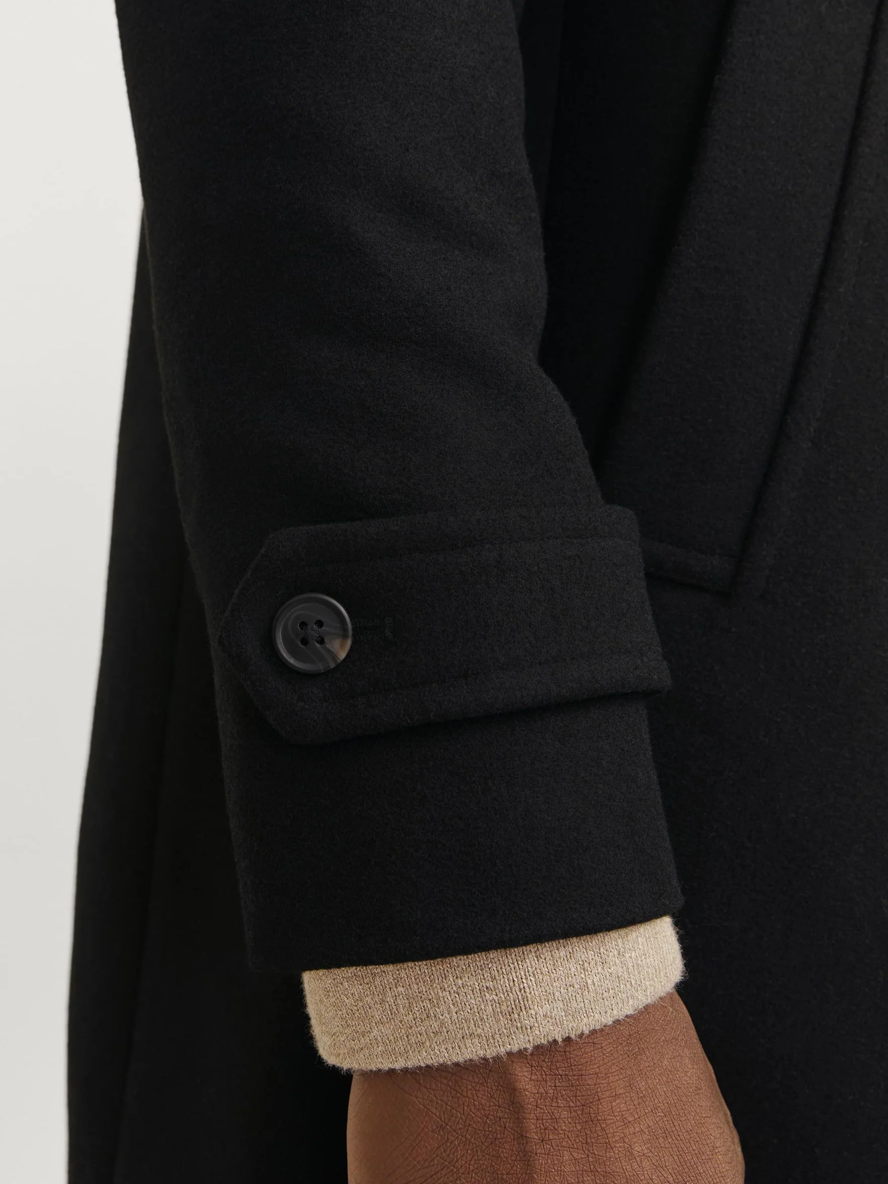 JACK & JONES Płaszcz wełniany Mężczyźni Jjemelton Wool Coat Sn
