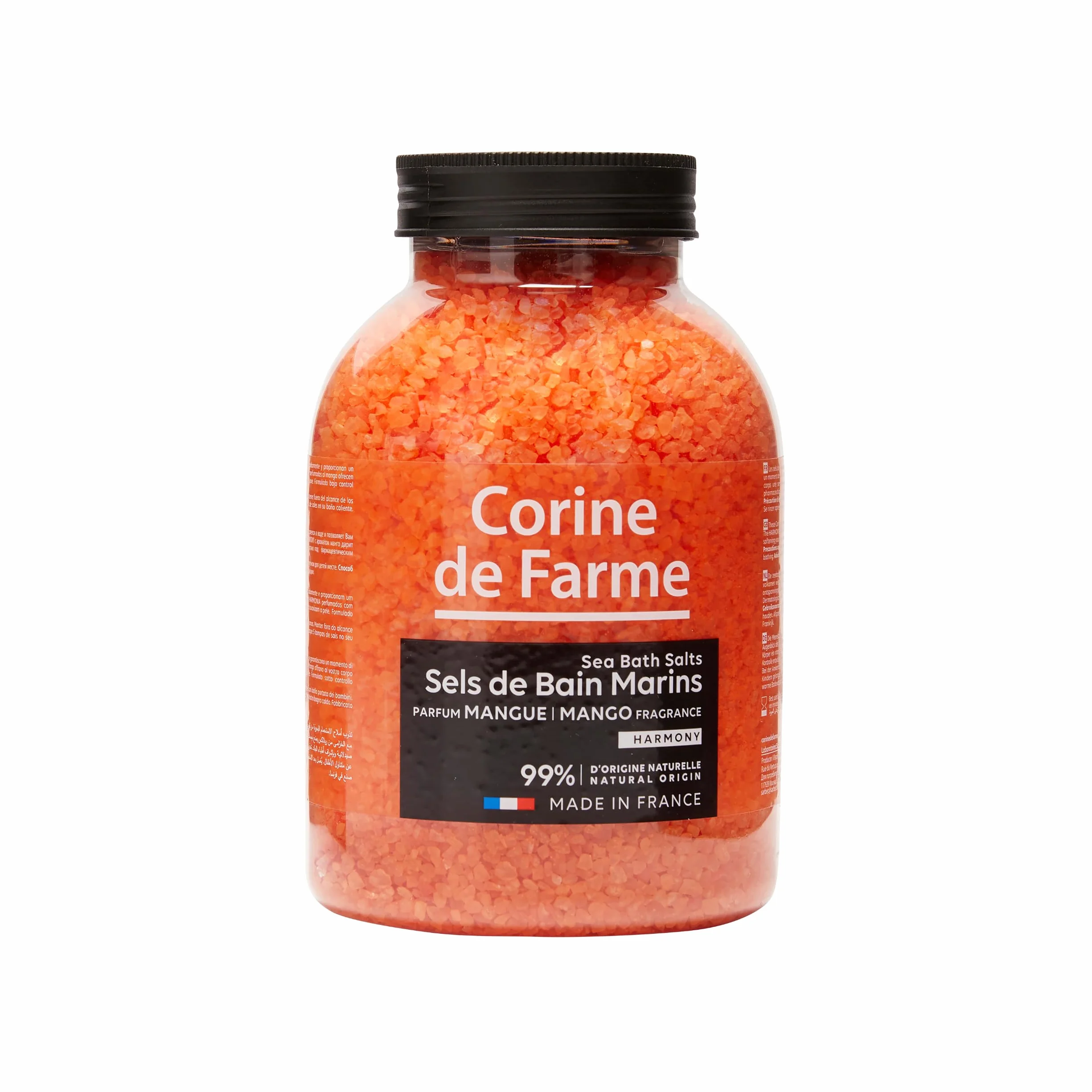 Corine de Farme Naturalne sole morskie Harmony sole do kąpieli z mango 1,3 kg