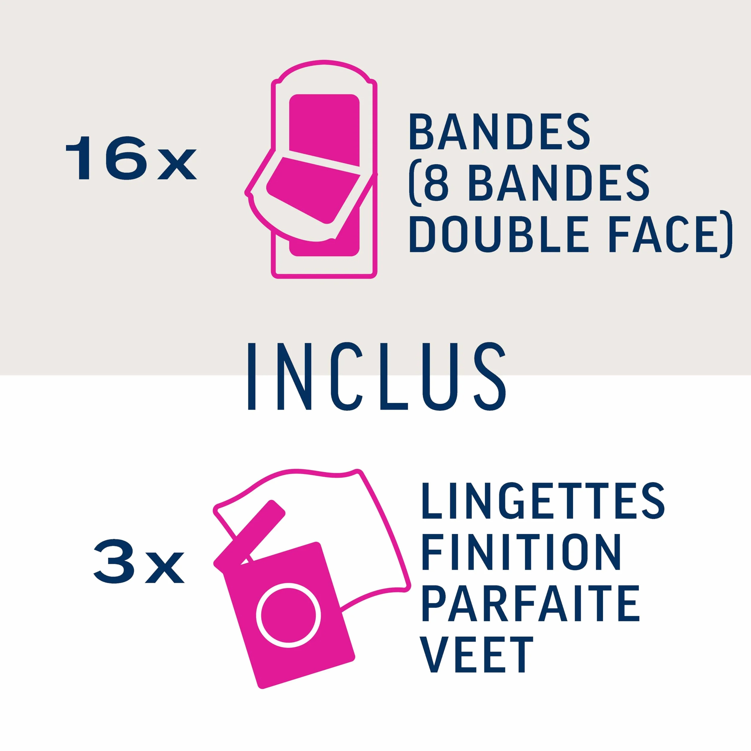 Veet - PURE Paski z zimnego wosku Koszulka - Skóra wrażliwa x 16