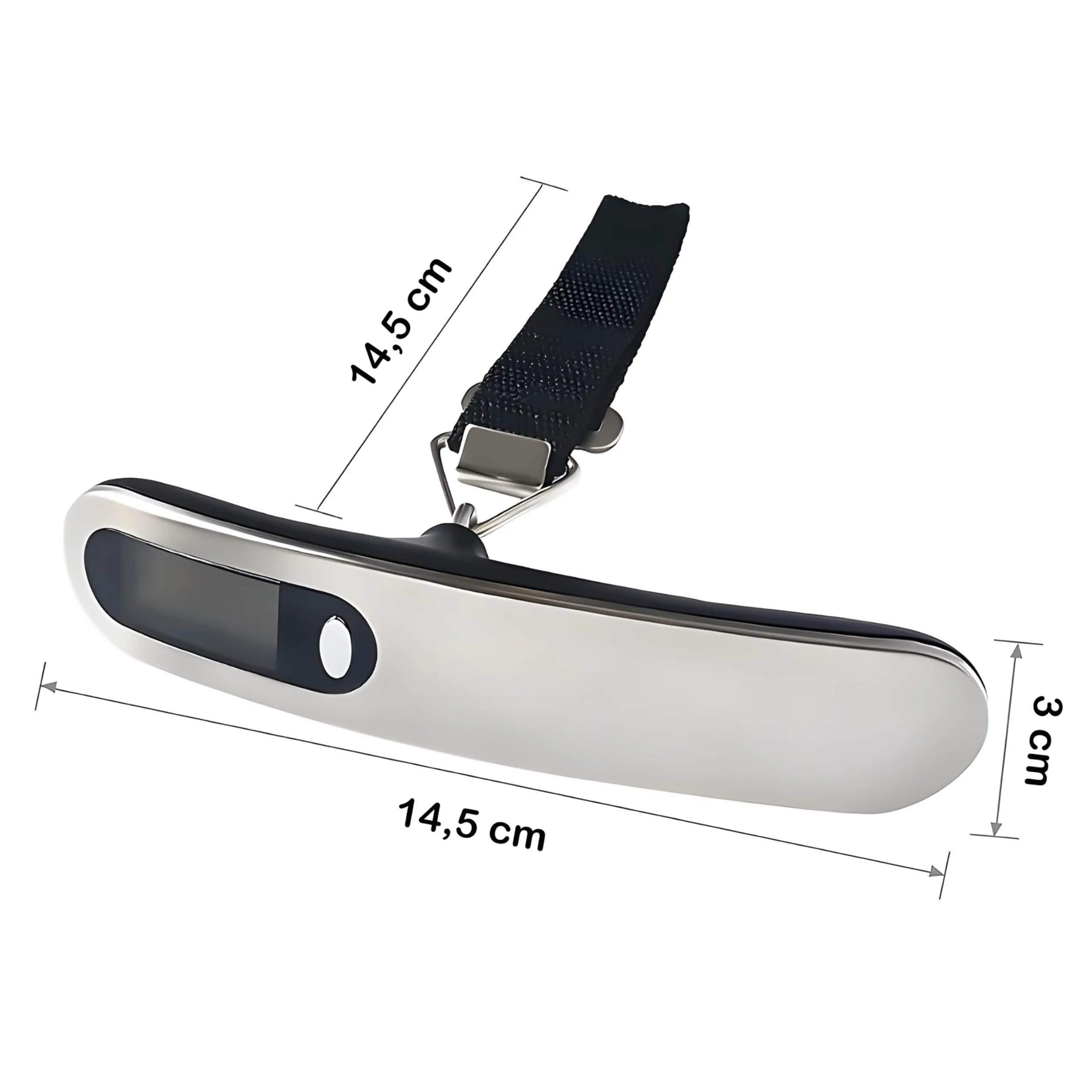 Retoo Cyfrowa waga bagażowa, przenośna waga wisząca z wyświetlaczem LCD, do ważenia ryb, do walizek i torebek, funkcja tary, idealna w podróży