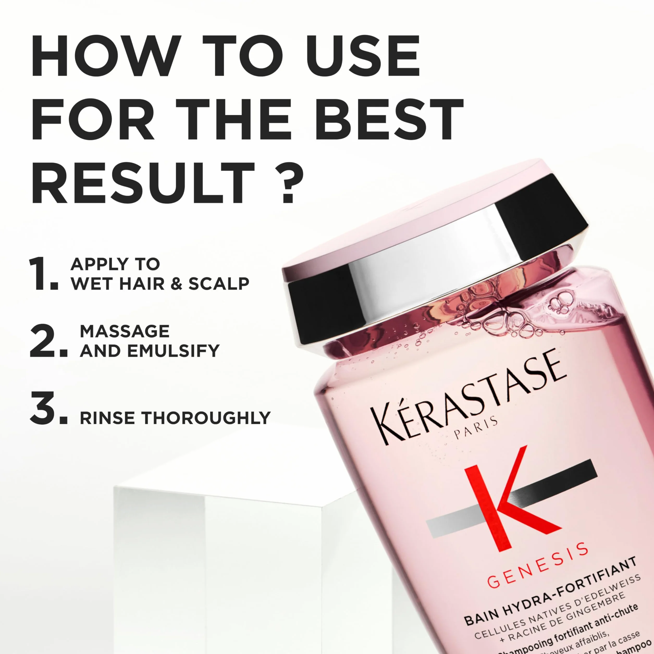 Kerastase Genesis Bain Hydra-Fortifiant odżywcza kąpiel przeciw wypadaniu włosów 500 ml