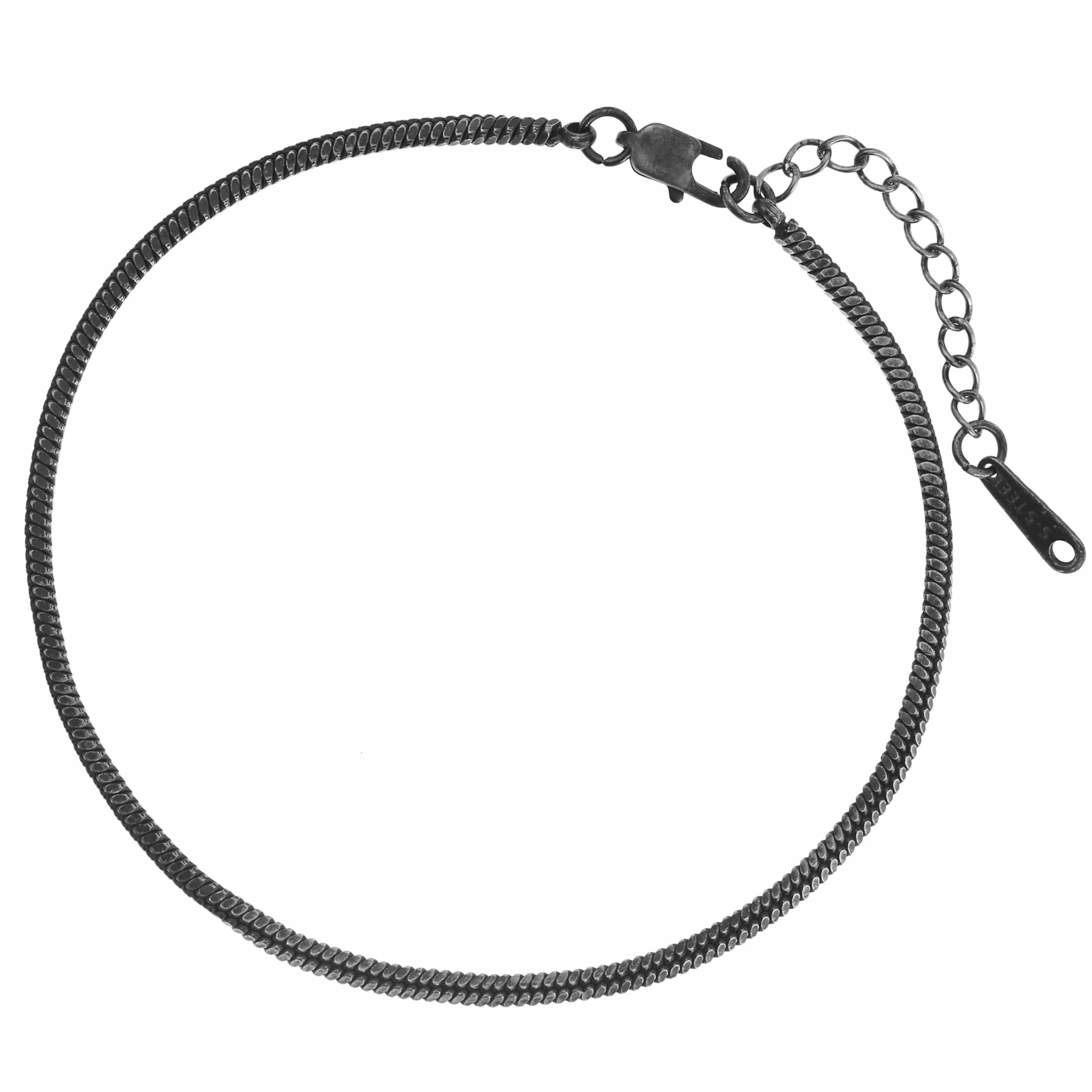 Made by Nami Męska bransoletka ze stali nierdzewnej, srebrna/złota, minimalistyczna bransoletka dla mężczyzn, srebrna bransoletka, filigranowa bransoletka kubańska