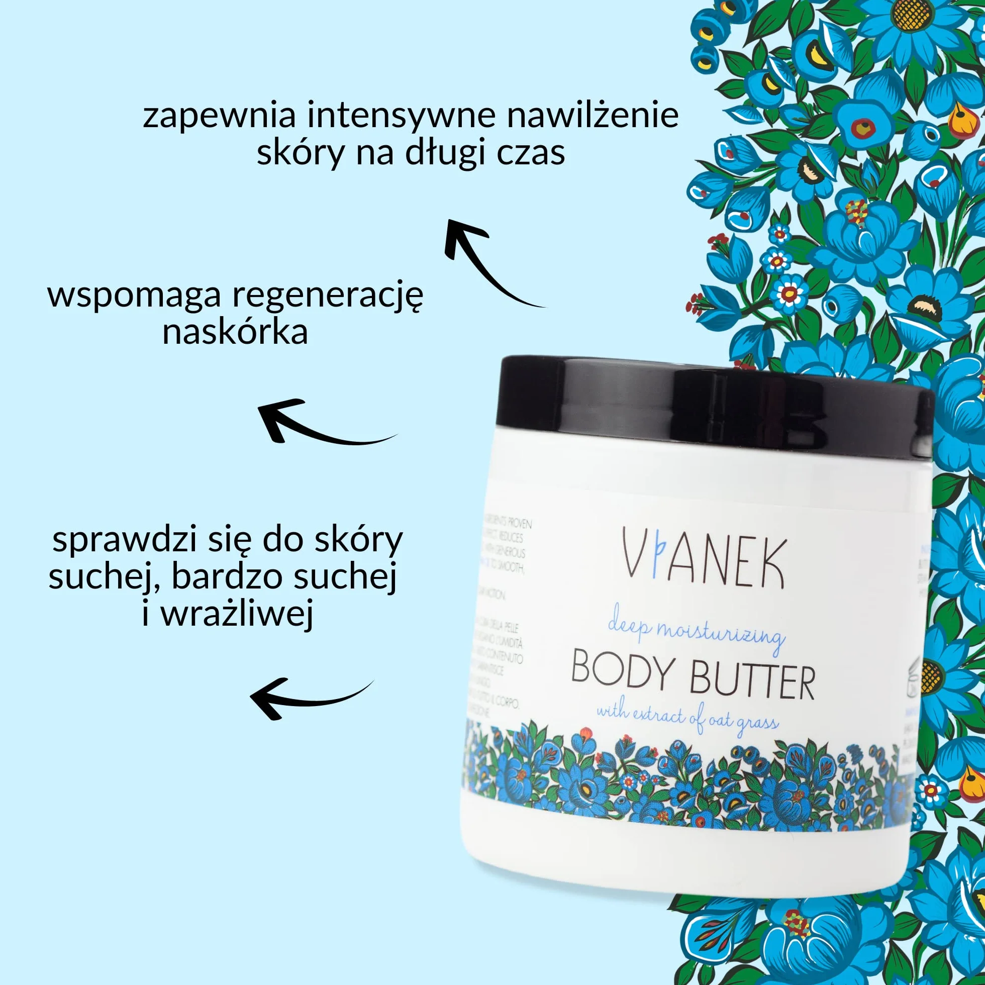 Vianek Intensywnie Nawilżające Masło do Ciała - 250 ml