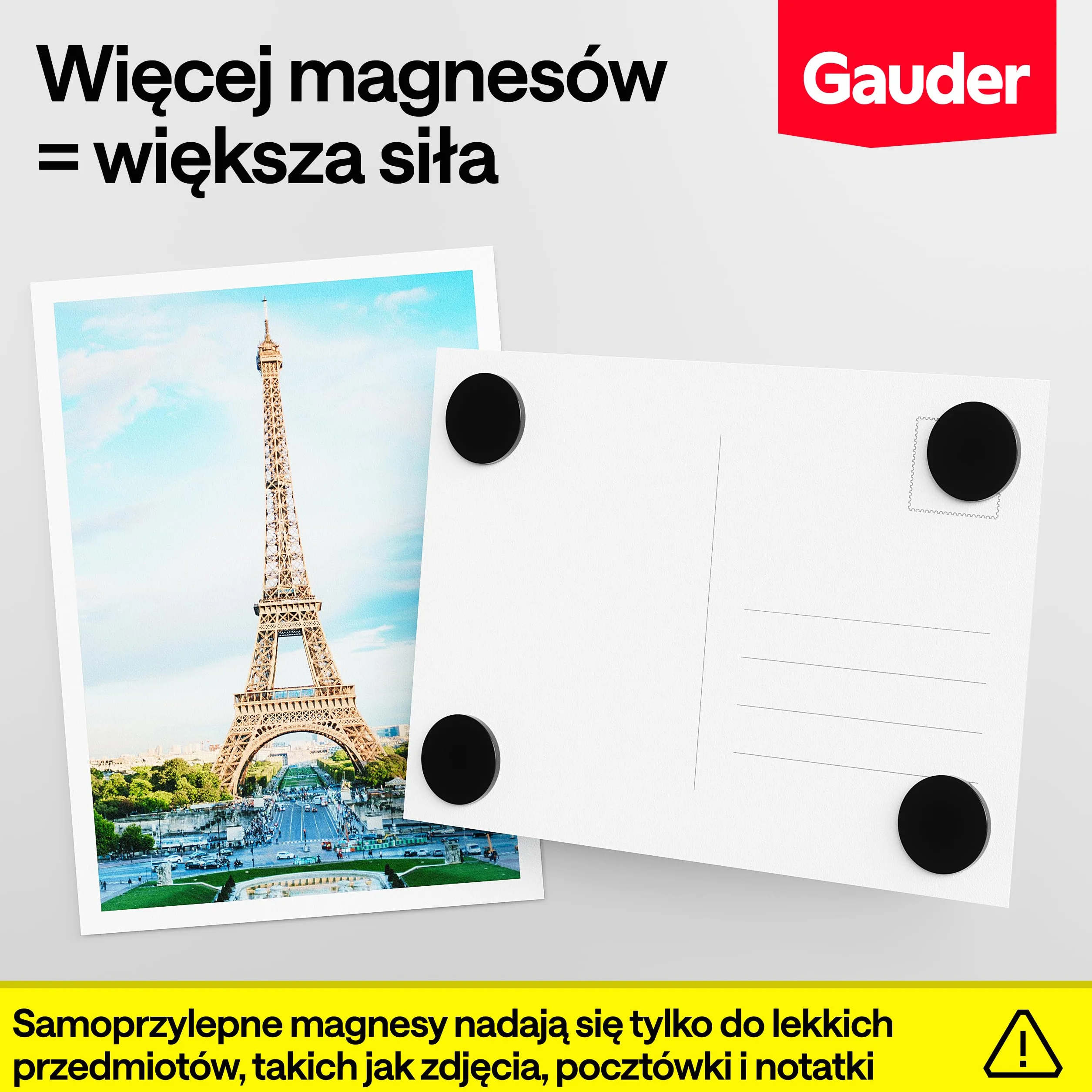 GAUDER Magnesy Samoprzylepne - Okrągłe Magnesy do Notatek, Zdjęć i Projektów Kreatywnych - Samoprzylepne Kropki Magnetyczne do Lekkich Przedmiotów (100 sztuk - 20 x 2 mm)