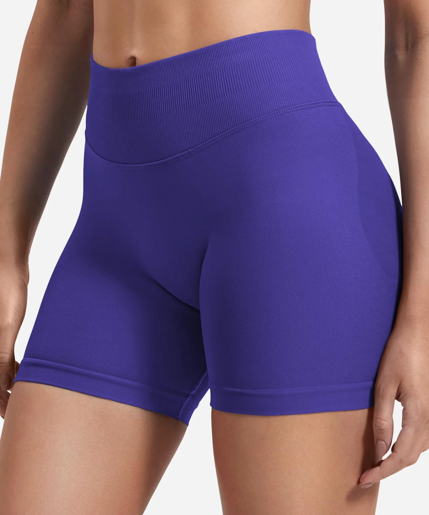 ZAAYO Damskie Szorty Sportowe 4,5" Scrunch Butt Lifting Gym Szorty Bezszwowe Booty Biker Shorts
