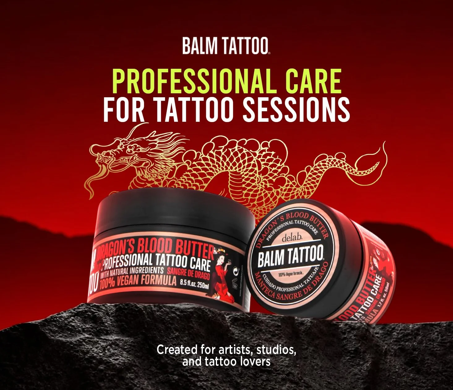 BALM TATTOO Dragon's Blood masło do tatuażu nawilżające 50 ml
