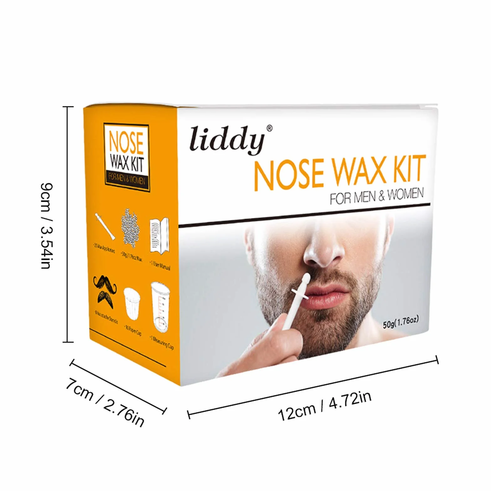 Wosk do włosów w nosie dla mężczyzn i kobiet Zestaw wosku do usuwania włosów w nosie Usuwacz włosów z nosa Wosk do włosów w nosie Nose Wax Set - Bezpieczny Szybki Bezbolesny