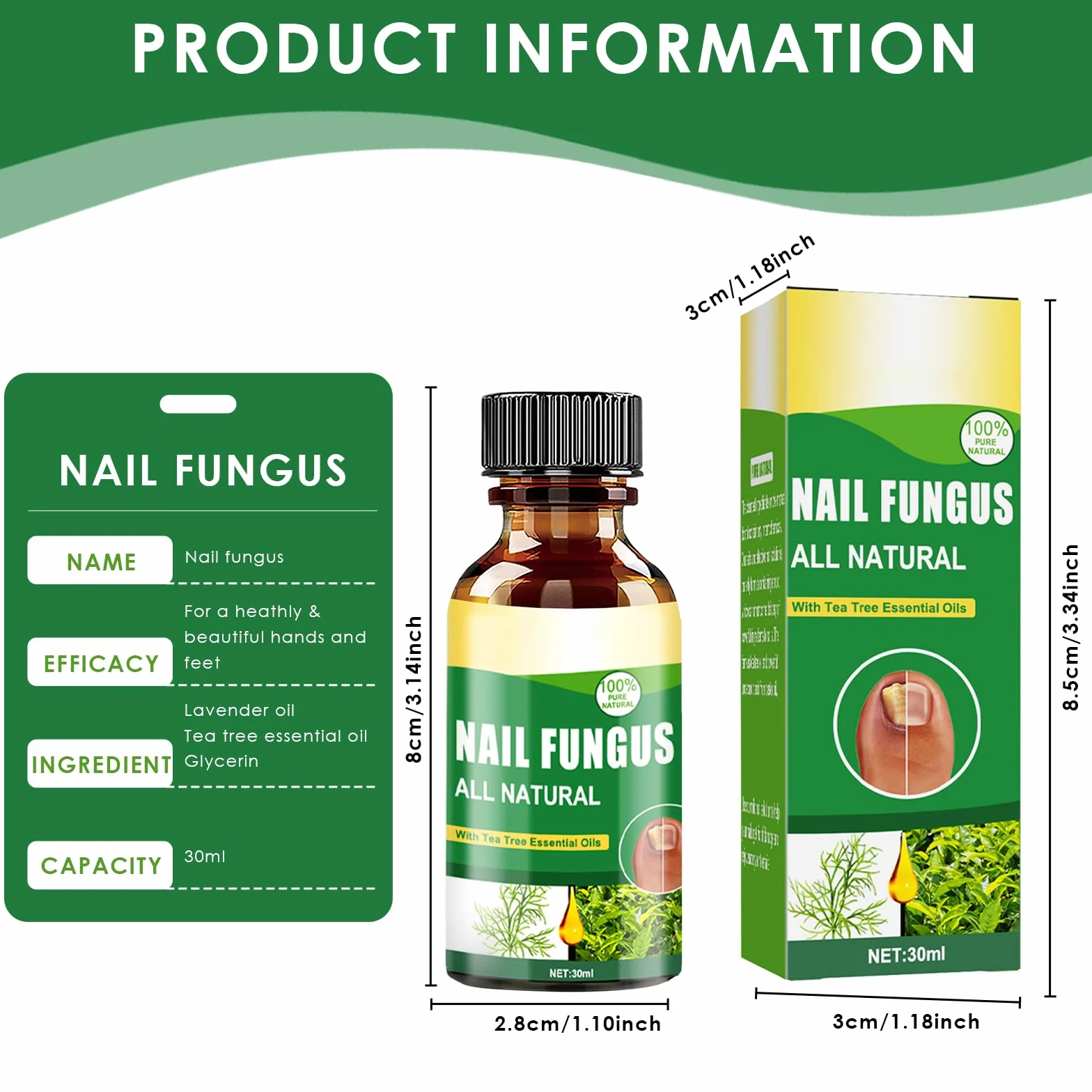 30ML Pielęgnacja Paznokci Stop,Nail Repair Solution,Pielęgnacja Uszkodzonych Paznokci,Nadaje się do Palec I Pedicure Professional Care,Naprawy i Zapobieganie Nail