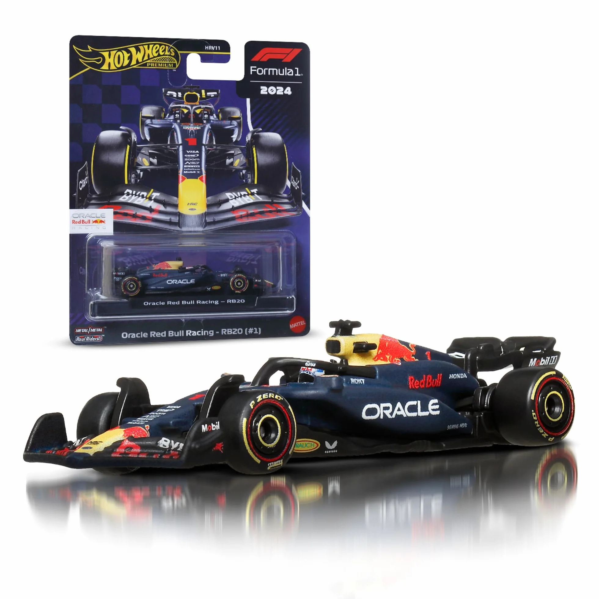 Hot Wheels Premium Formuła 1 Samochodzik Bolid F1 Mercedes-Benz – Kimi Antonelli #12, samochód wyścigowy w skali 1:64, opony Real Riders i metalowa konstrukcja, auto dla dorosłych kolekcjonerów, JKD92