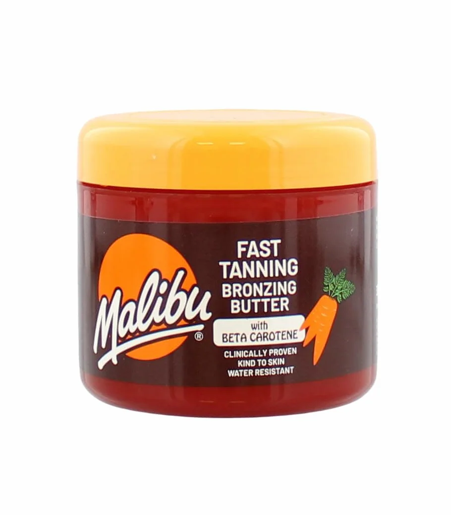 Malibu Fast Tanning masło do ciała z beta-karotenem, wodoodporne, do opalania się, 300 ml