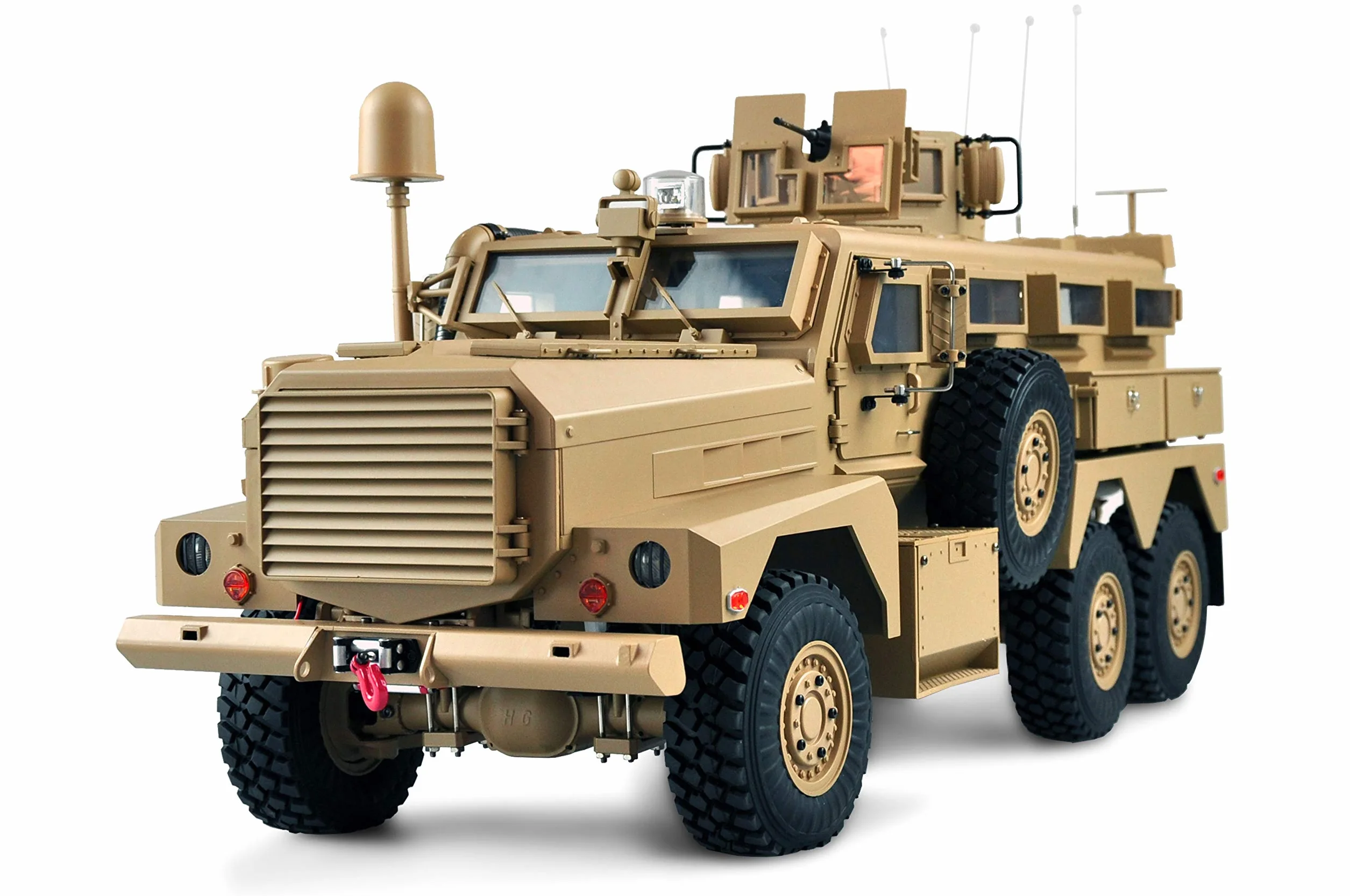 Amewi 22428 amerykański pojazd wojskowy MRAP 6x6 1:12 RTR, światło, dźwięk i dym