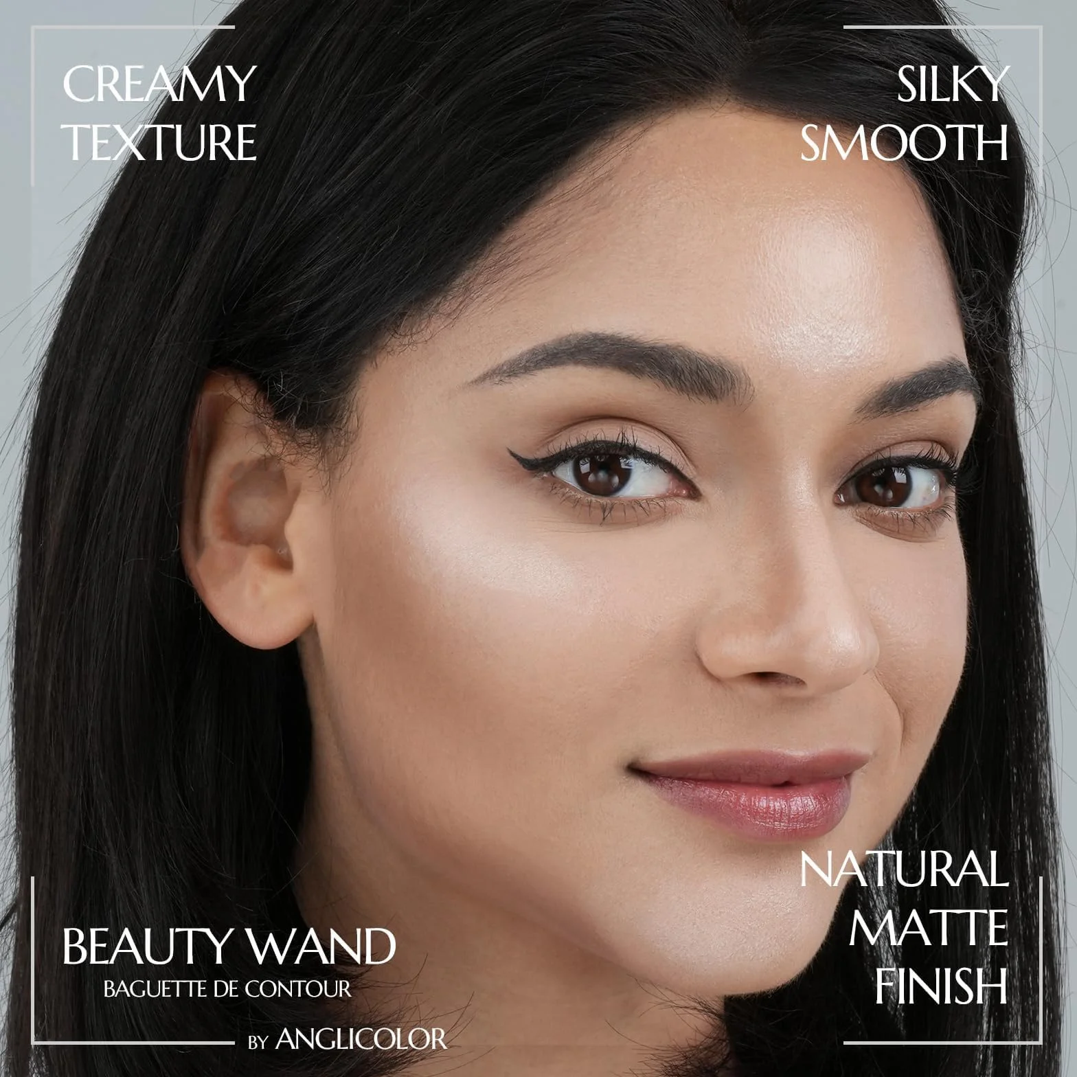 Anglicolor Bronzer W Płynie,Contour Beauty Wand,płynna różdżka konturowa dla naturalnie rzeźbionego wyglądu,sztyft do konturowania z aplikatorem (03#Leichtes Medium, 12ml)