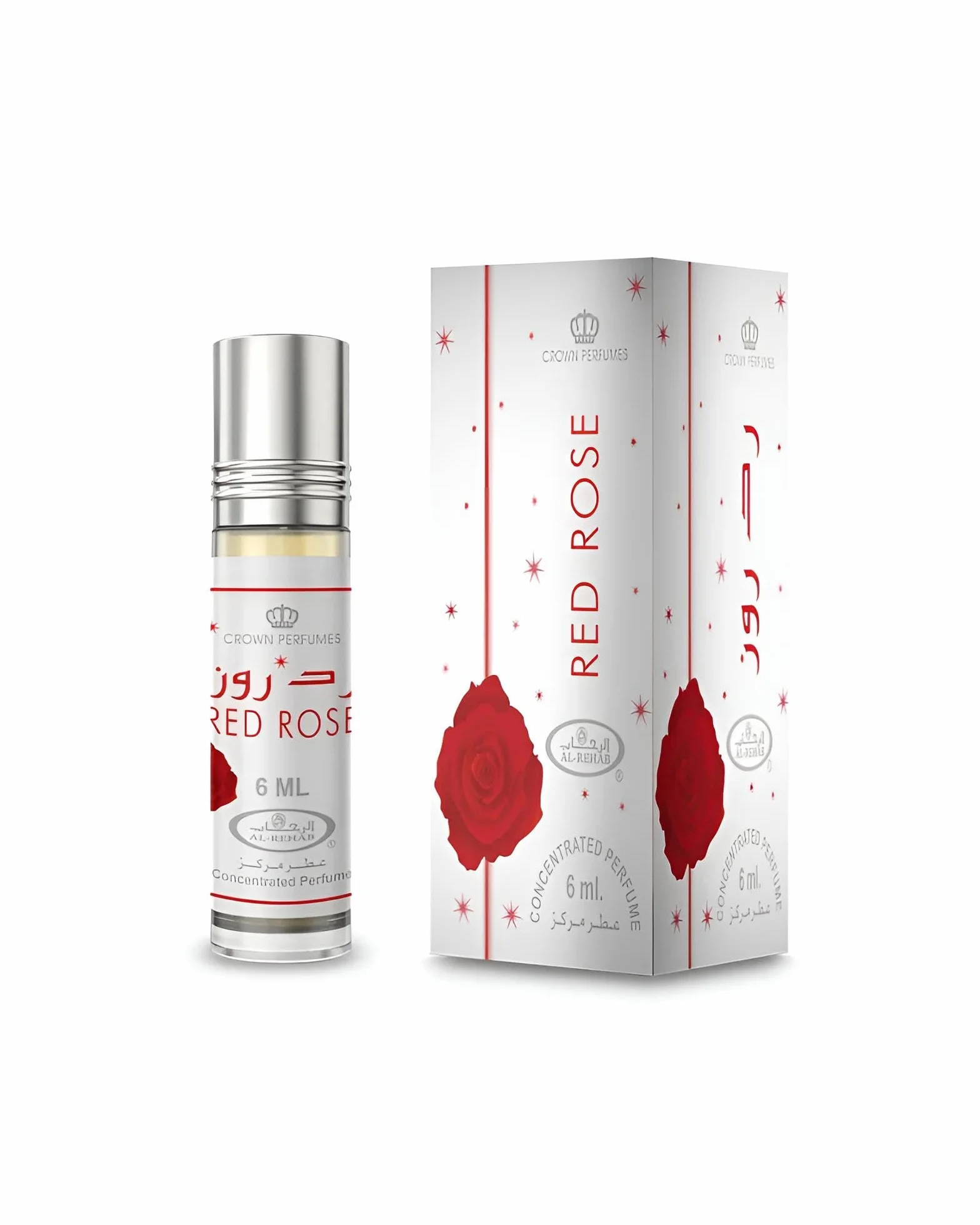 Czerwona Róża Olejek Perfumowy - 6ml Przez Al Rehab