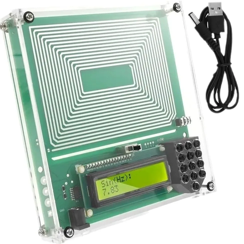 Generator sygnału modulacji fal sinusoidalnych 0,01-30000 Hz z falą sinusoidalną/prostokątną, stabilne wyjście 7,83 Hz, zasilany przez USB, kompaktowy 15 x 15 cm do relaksu i precyzyjnego tuningu