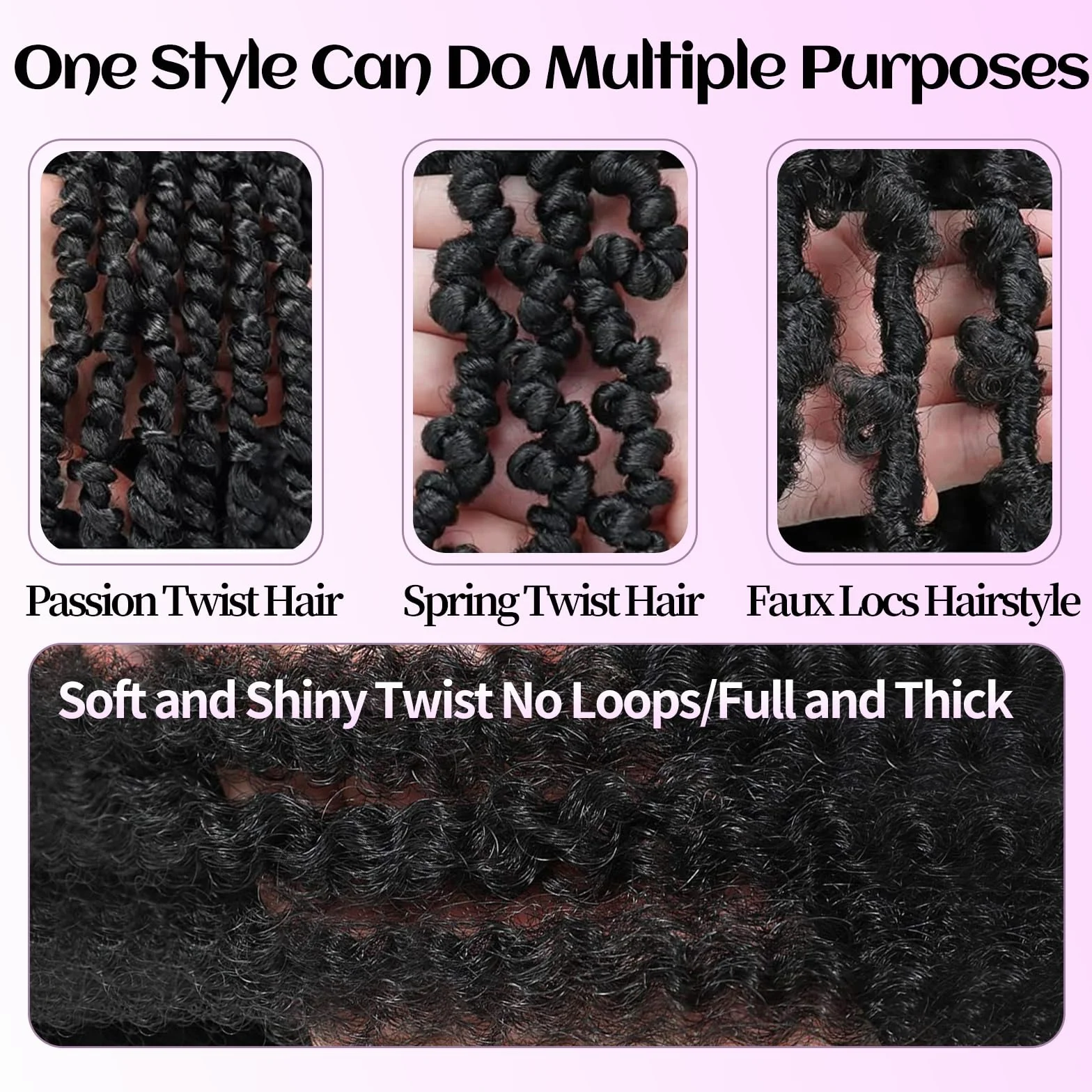 Marley Twist Warkocze do włosów Marley Twist Włosy Długie kubańskie Marleys Afro Kinky Curly Twists Faux Locs Warkocze szydełkowe Syntetyczne Warkocze szydełkowe Przedłużki do włosów (T30