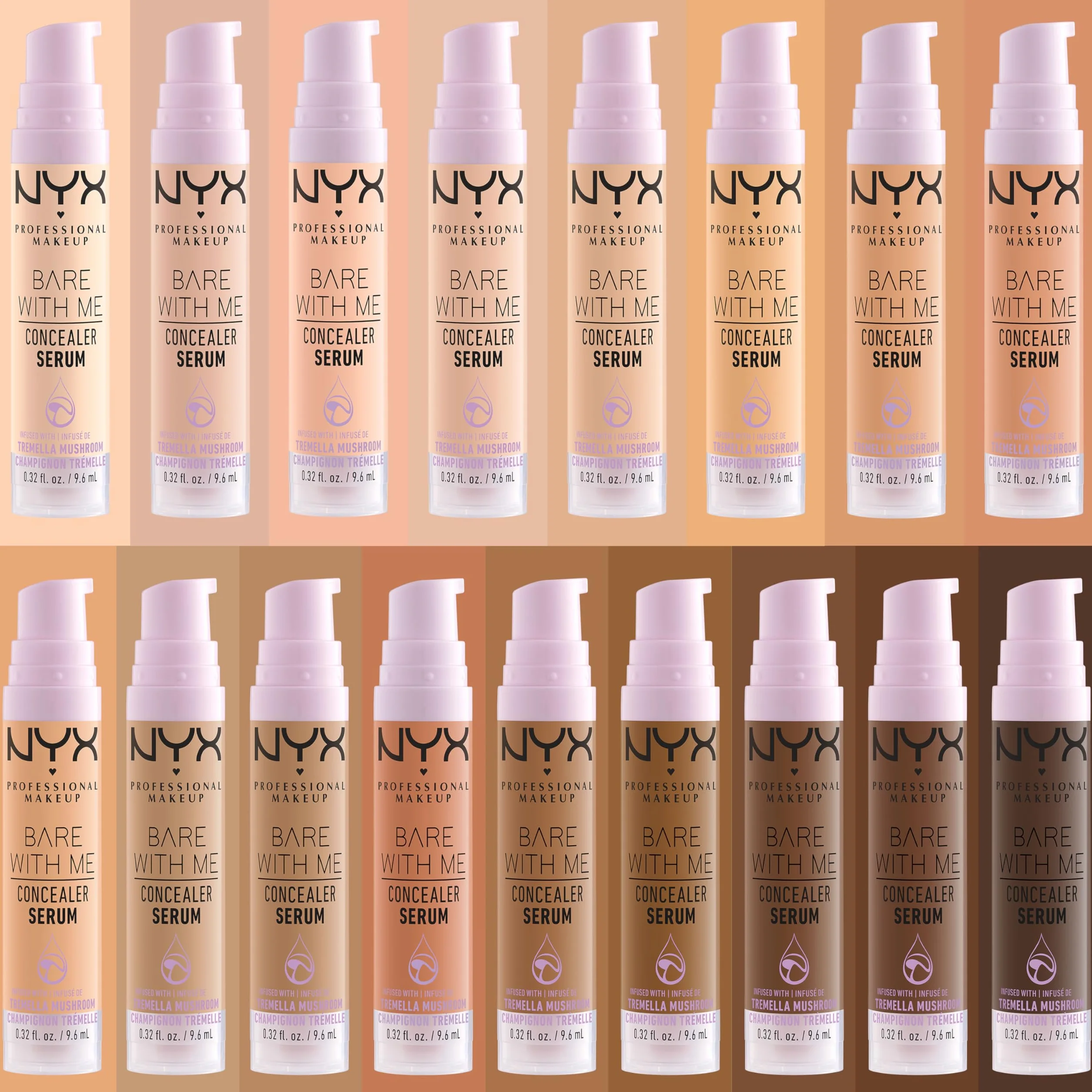 Nyx Professional Makeup Bare With Me Korektor Serum, 02 Light, 9.6 ml