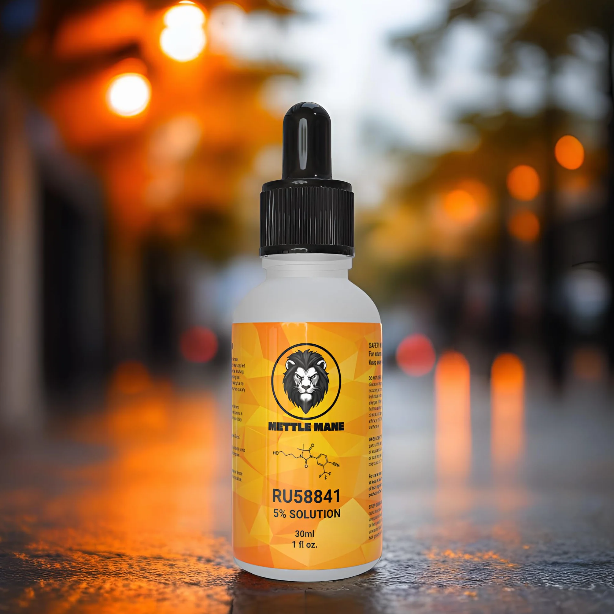 RU58841 5% roztwór (50 mg/ml) - Serum do włosów blokujące DHT - butelka 30 ml