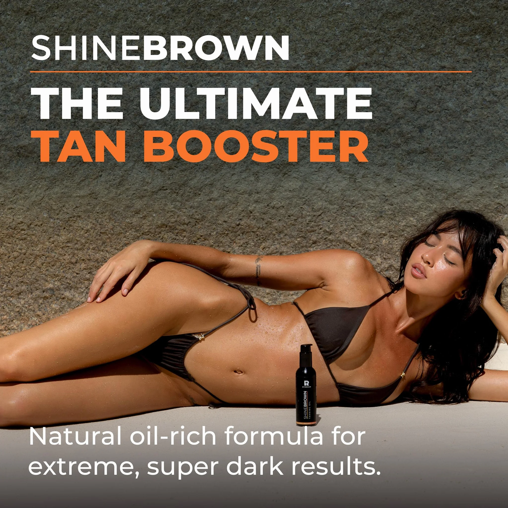 BYROKKO Shine Brown Premium Tanning Accelerator Oil (150 ml)
