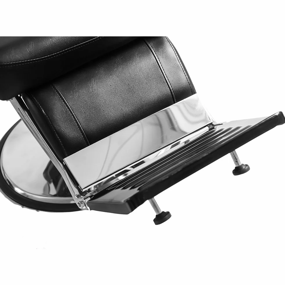 Fotelik fryzjerski hydrauliczny 360° 110x70x100-113 cm czarny