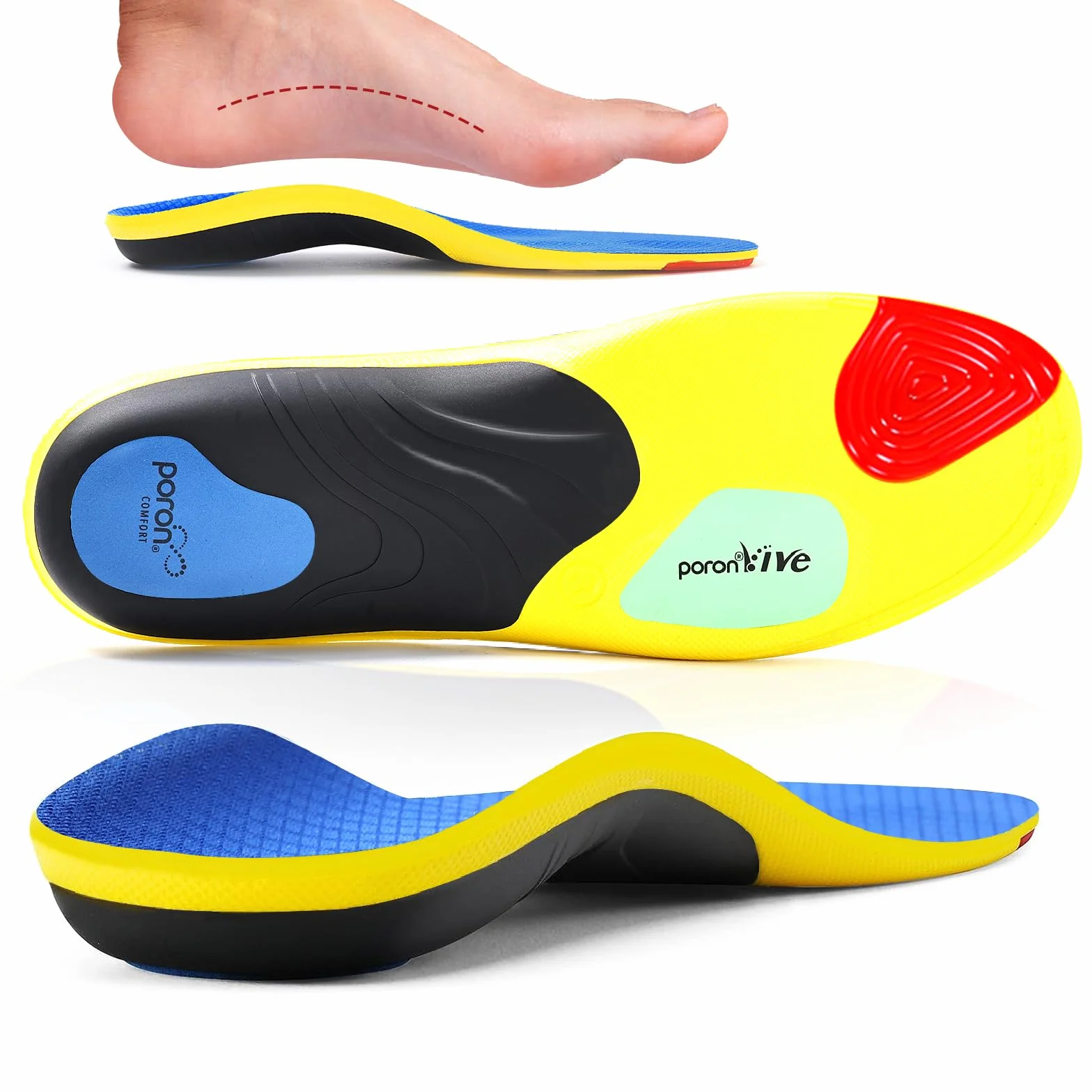 Orthopädische Einlegesohlen für Plantarfasziitis, Plattfuß, Metatarsalgie, Wkładki ortopedyczne na zapalenie rozcięgna podeszwowego