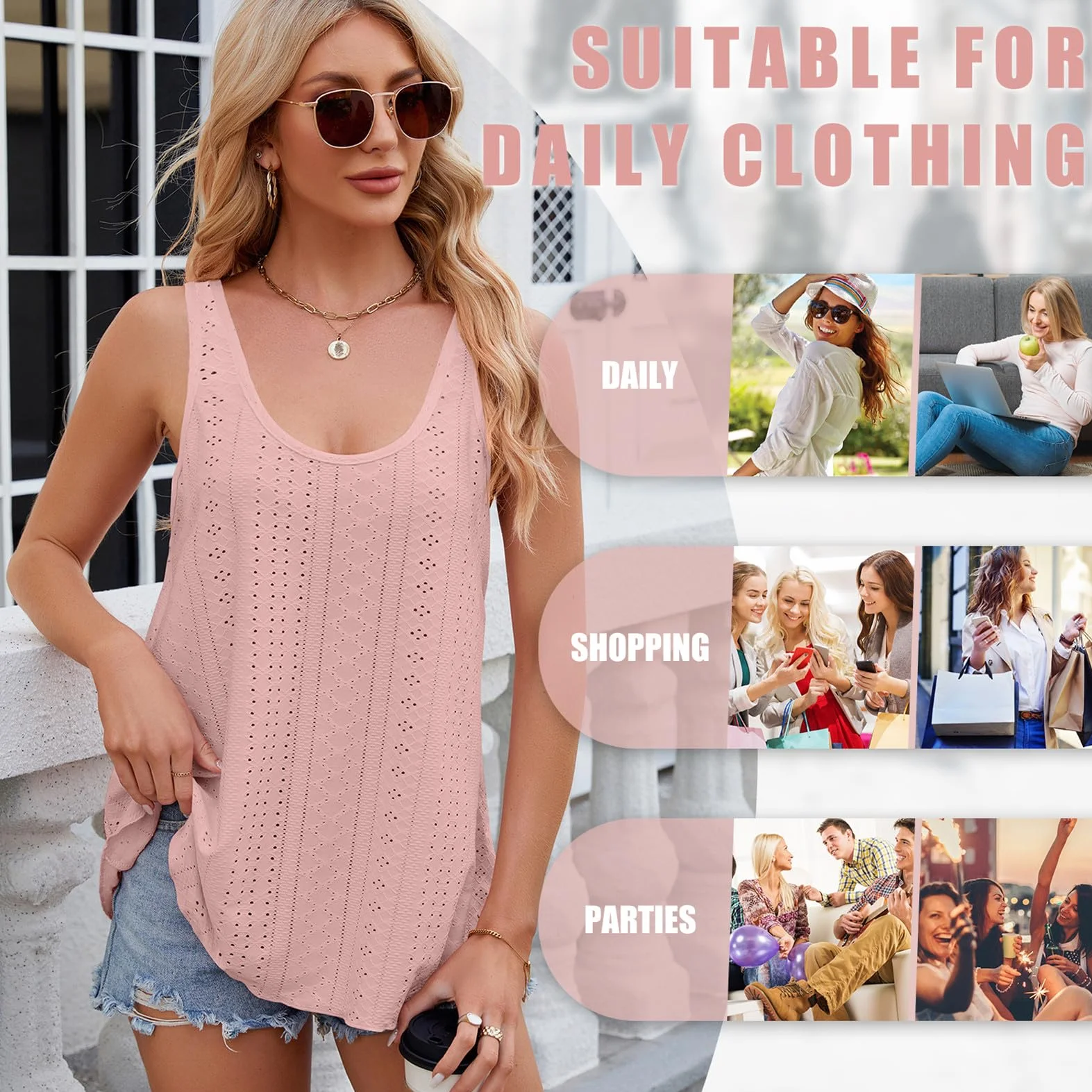 Tank Top damska letnia koszulka na ramiączkach, damska bluzka bez rękawów, lekka, elegancka, podkoszulek damski, luźny, okrągły dekolt, koszulka damska typu Camisole, S-XX