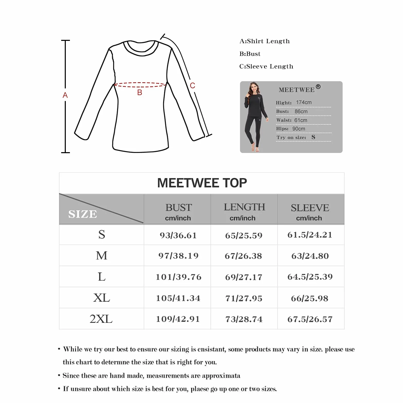 MEETWEE Damska koszulka termiczna z długim rękawem Koszulka Kompresja bielizna Sport T-Shirt Baselayer Racing Jazda Na Rowerze Fitness