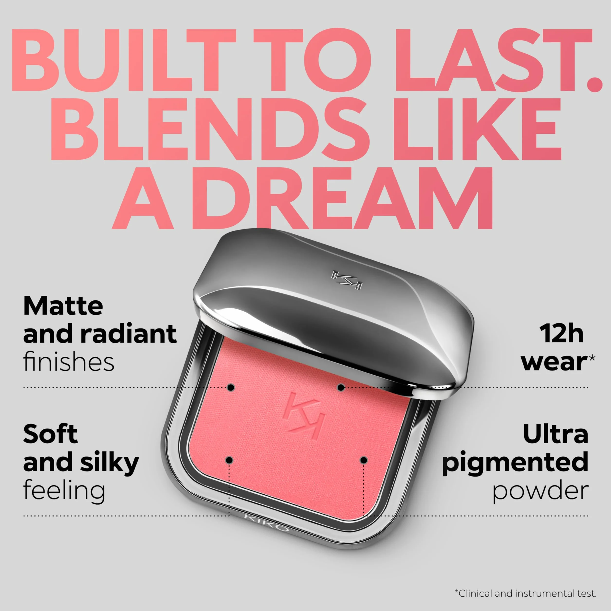 KIKO Milano Unlimited Blush 10, Róż W Pudrze O Wysokiej Trwałości Umożliwiający Stopniowanie Efektu