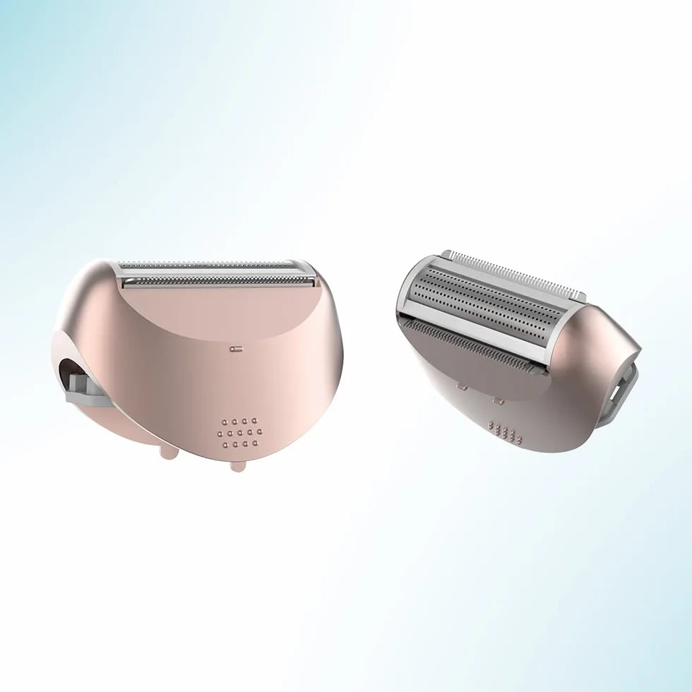 Cecotec Bezprzewodowy Depilator rozruchowy Bamba SkinCare Depil-action. Bateria litowa, Autonomia 40 mins, Waterproof, Wymienne głowice, 2 ustawienia prędkości, tryb przewodowy